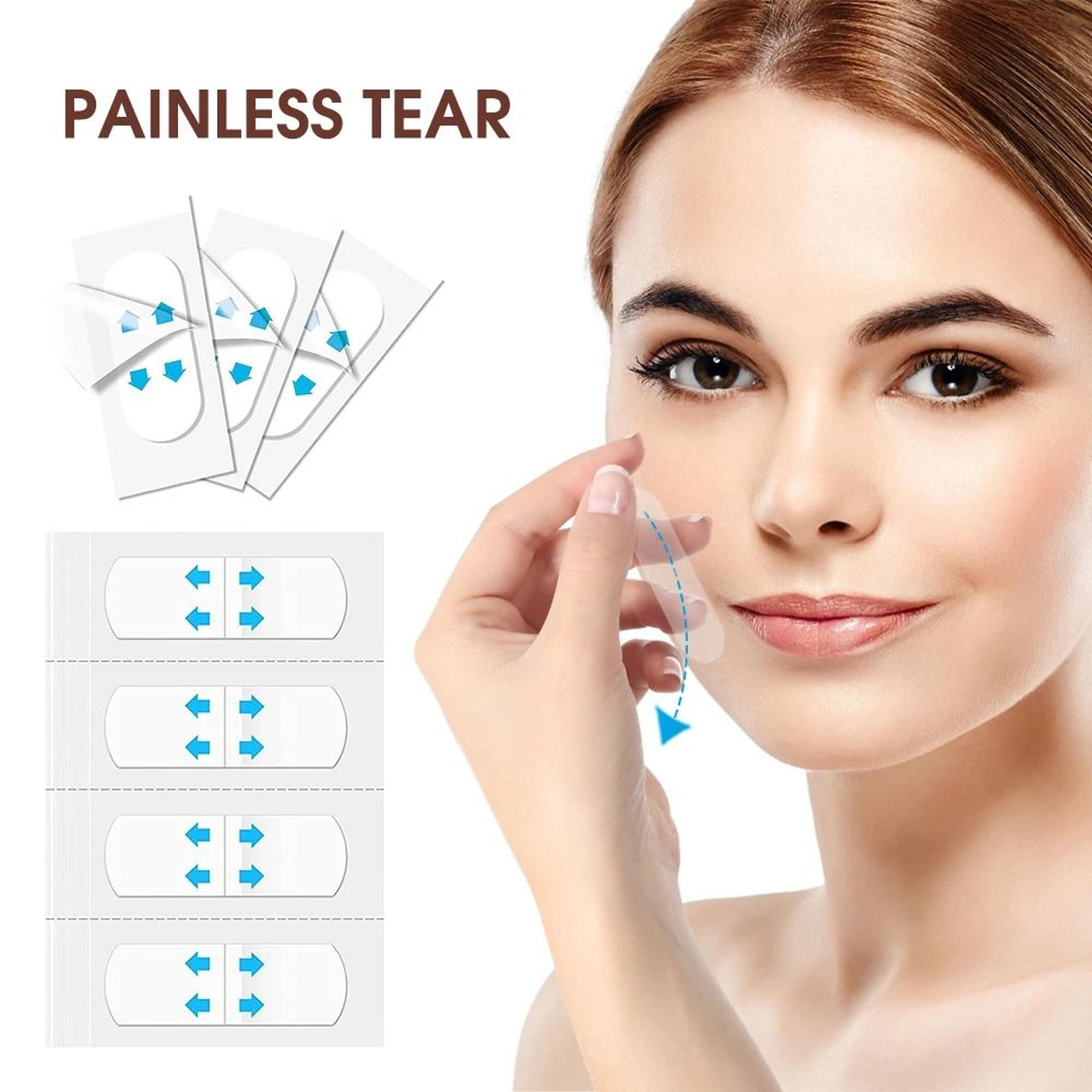 80pcs invisible face lift tape v shape makeup stickers