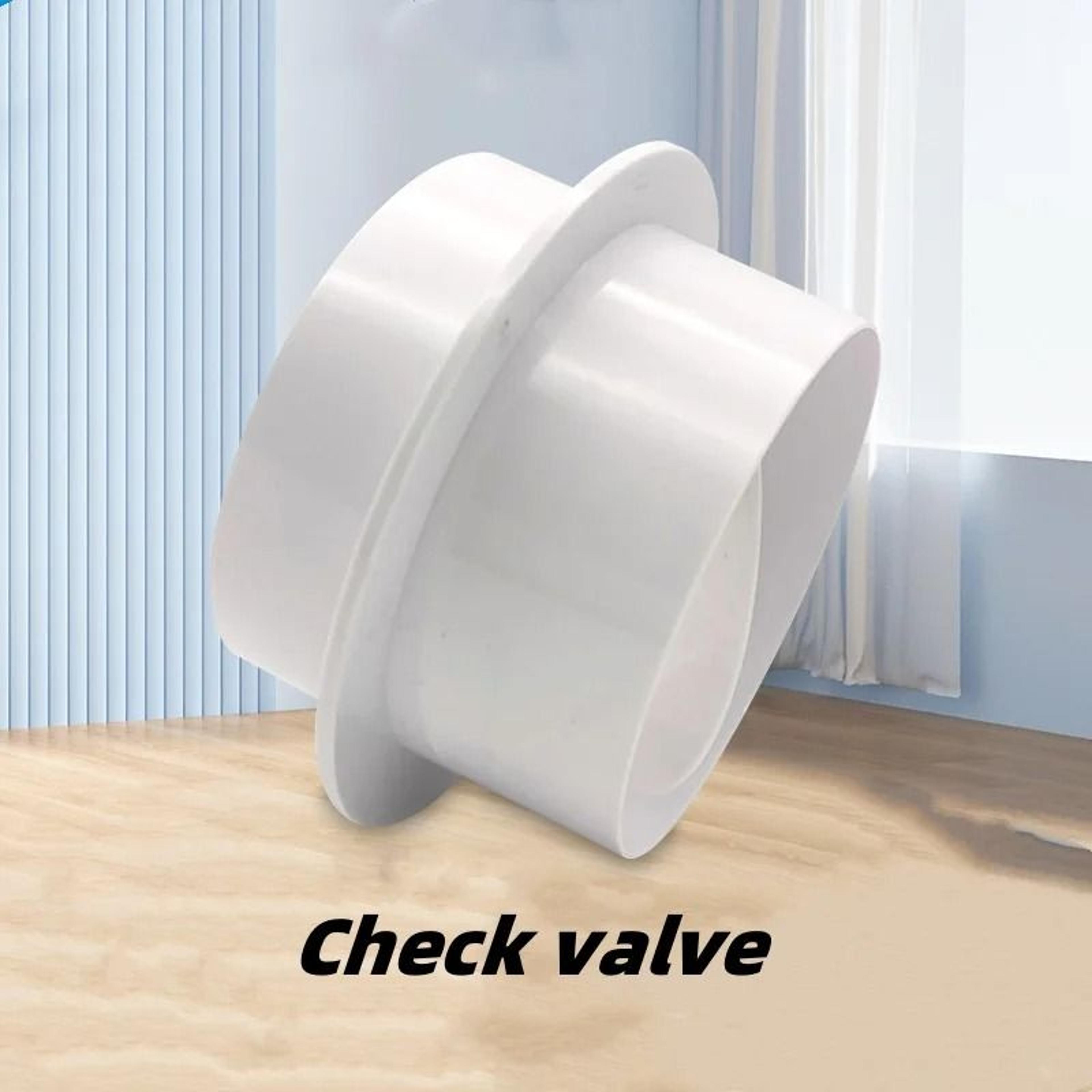 round air duct check valve for exhaust ventilation