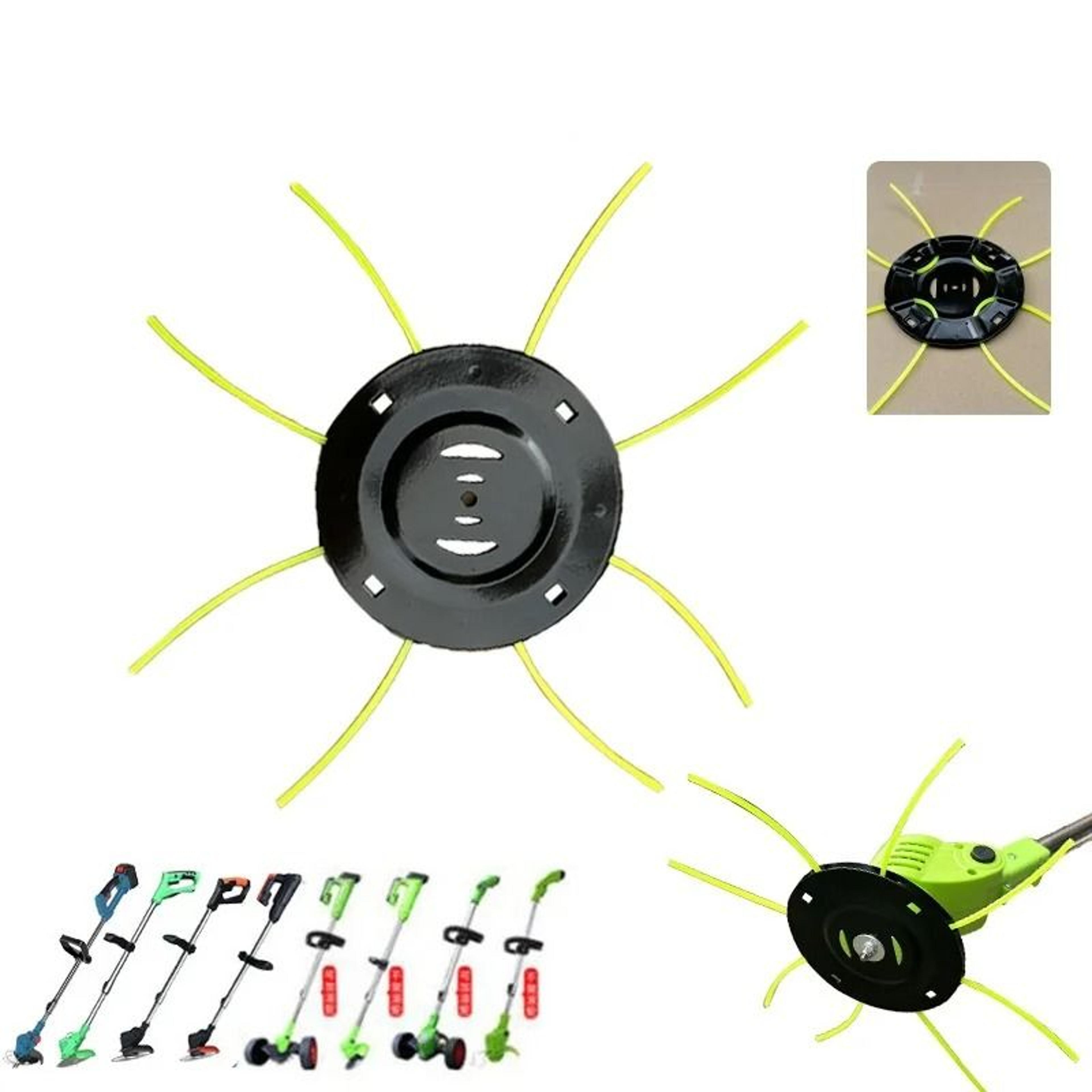 4-line steel grass trimmer head for brushcutter and weed removal