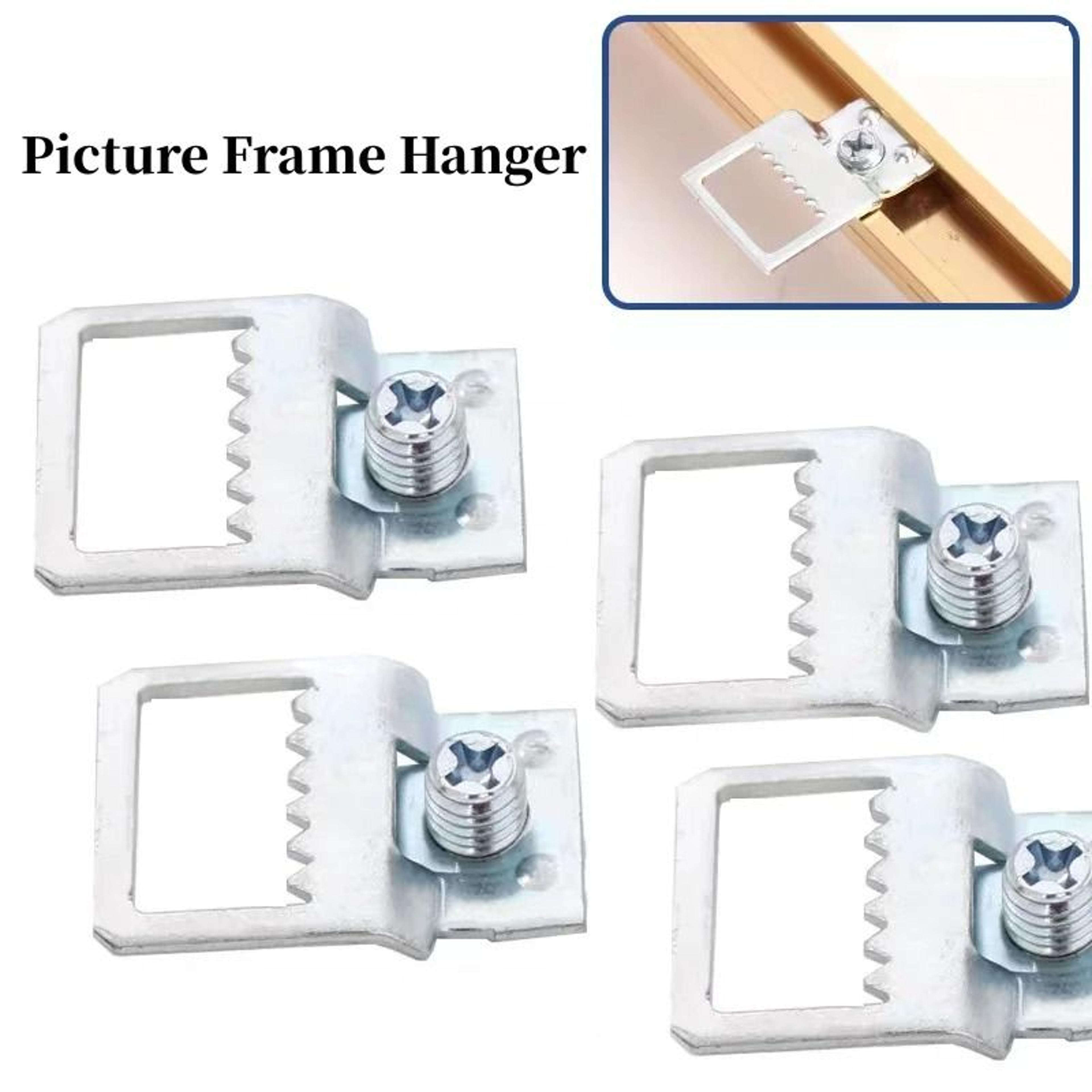 10-piece metal sawtooth picture frame hangers with screws