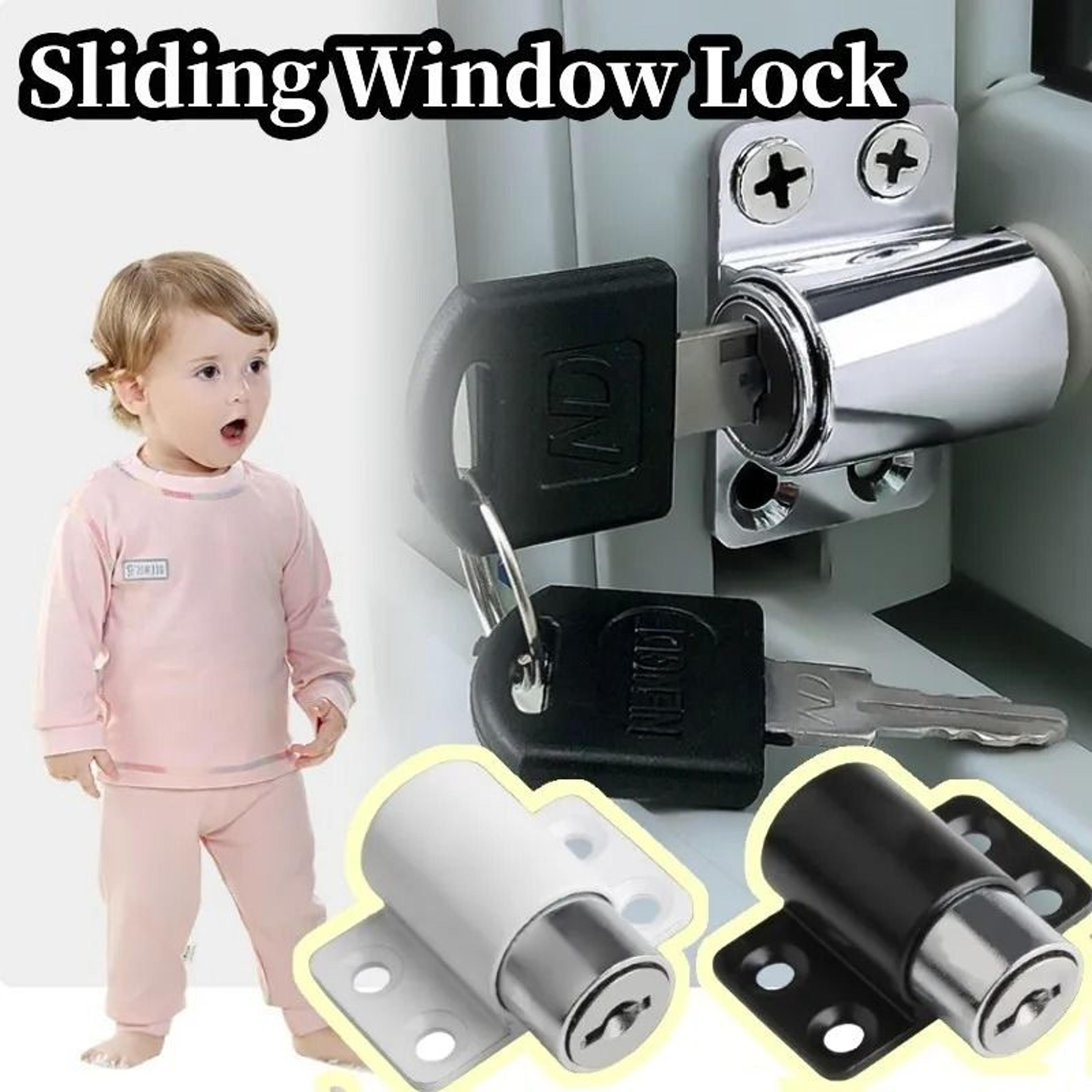 adjustable aluminum sliding window safety lock and stopper