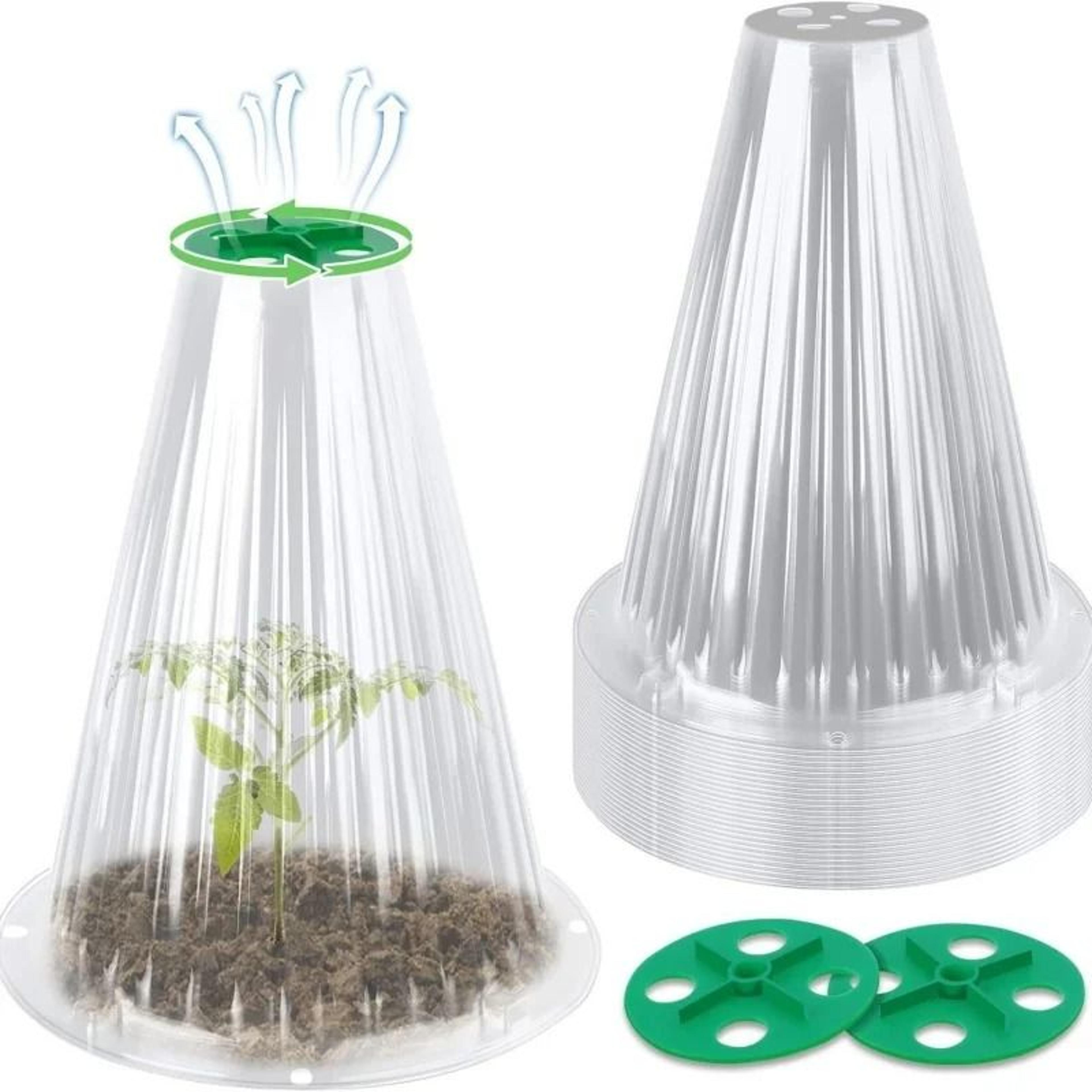 5/10-piece reusable seedling protector and snail collar set