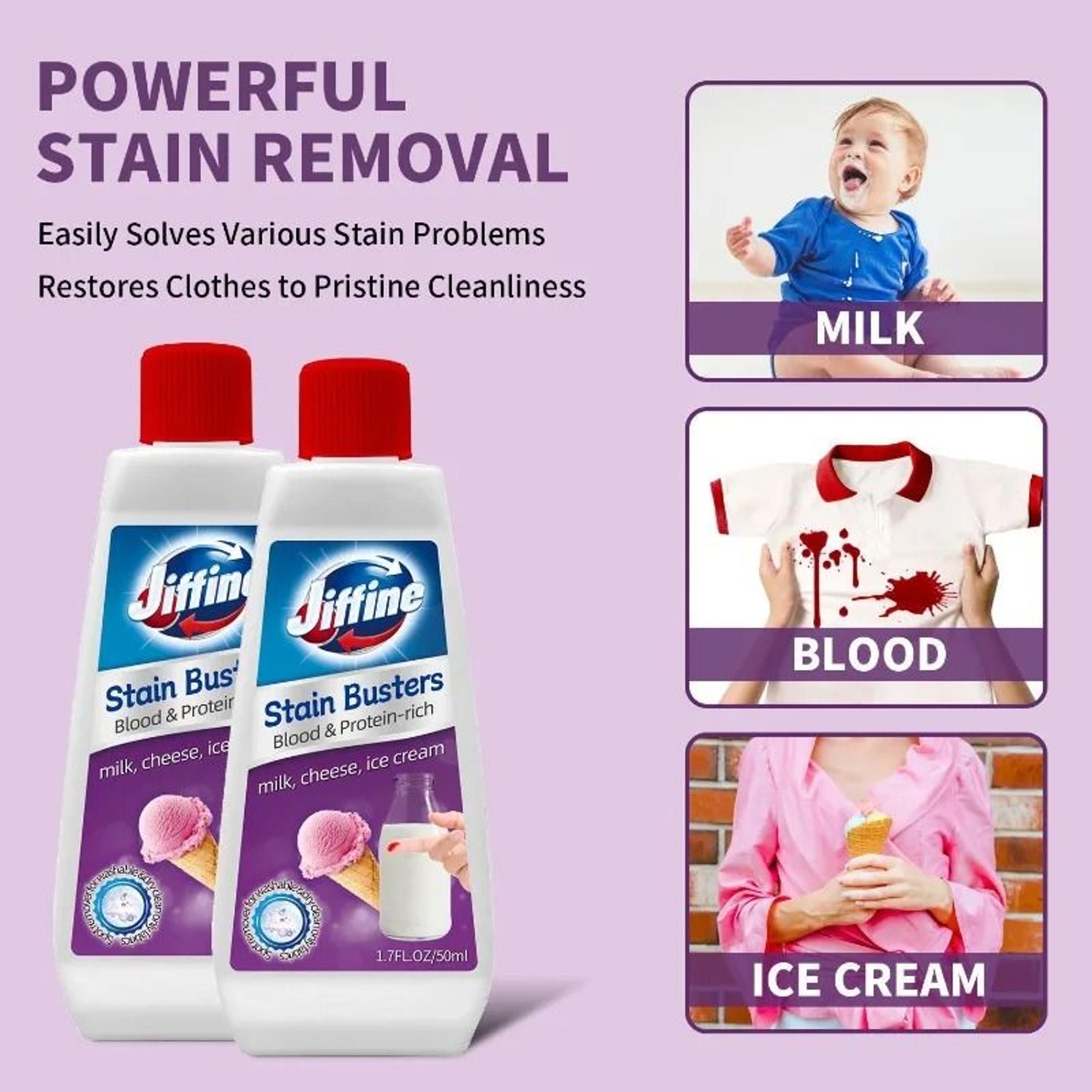 oxygen-powered blood stain remover for period underwear and bedding