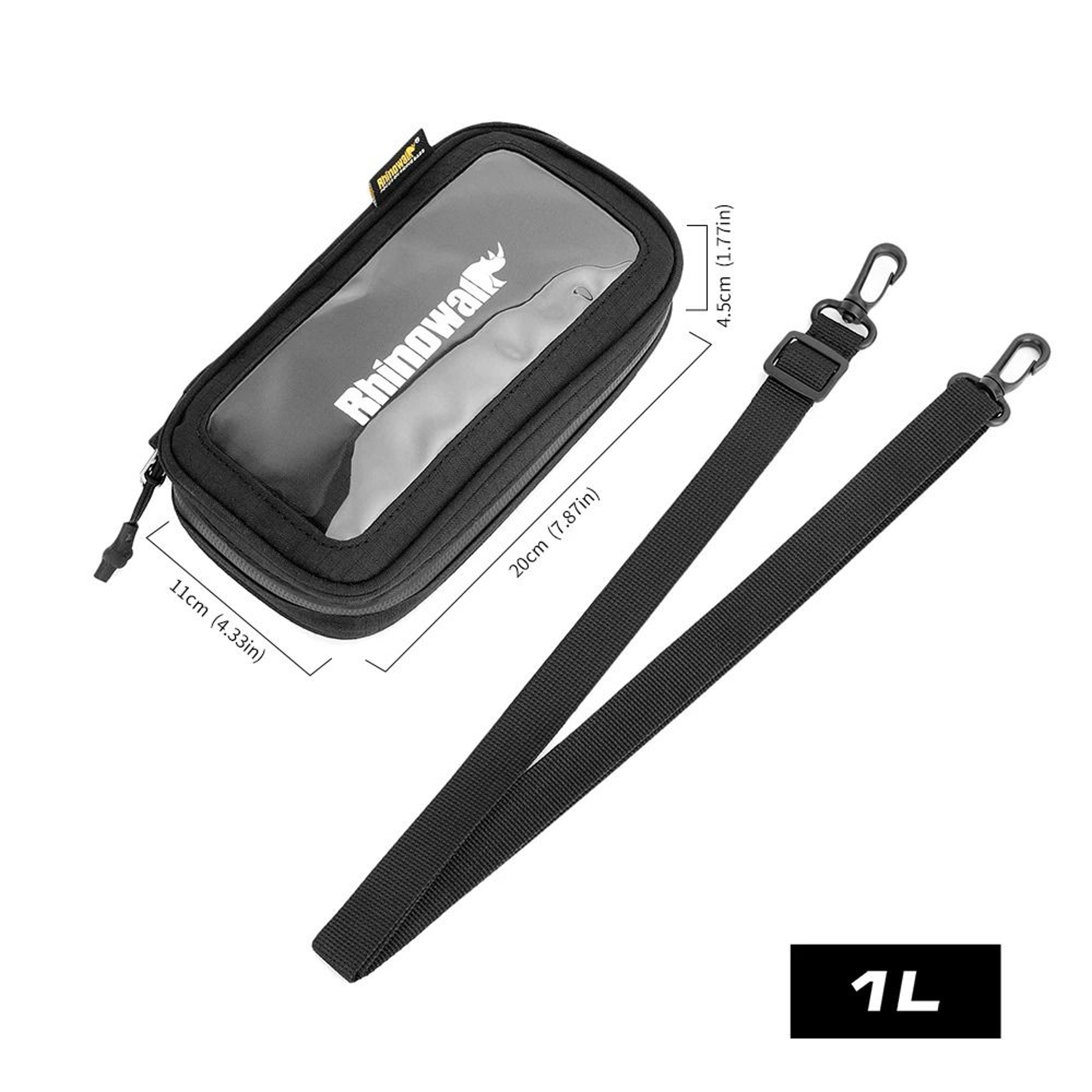 1l motorcycle phone bag molle navigation pouch for up to 7-inch phones