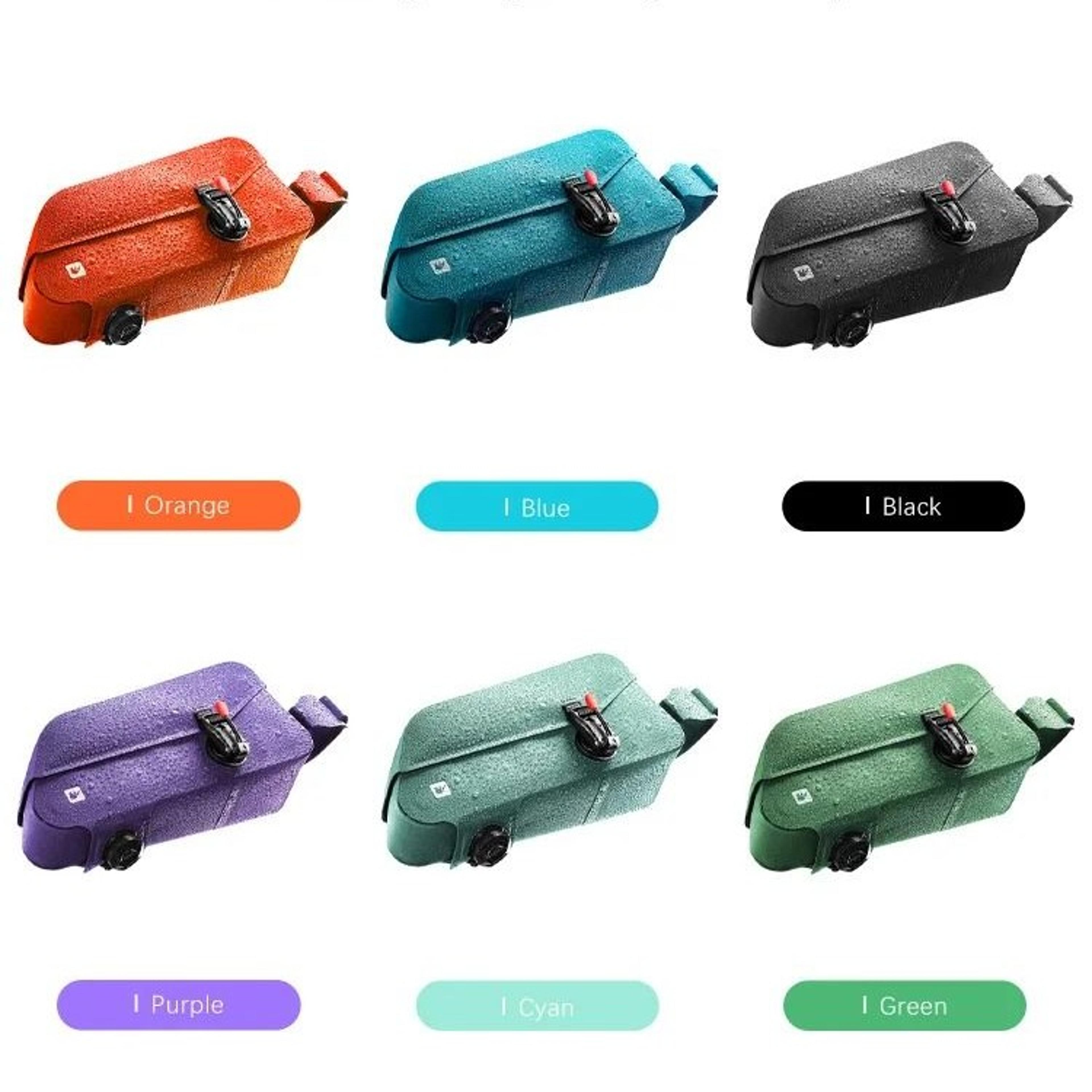 waterproof bike top tube bag magnetic quick-access frame storage