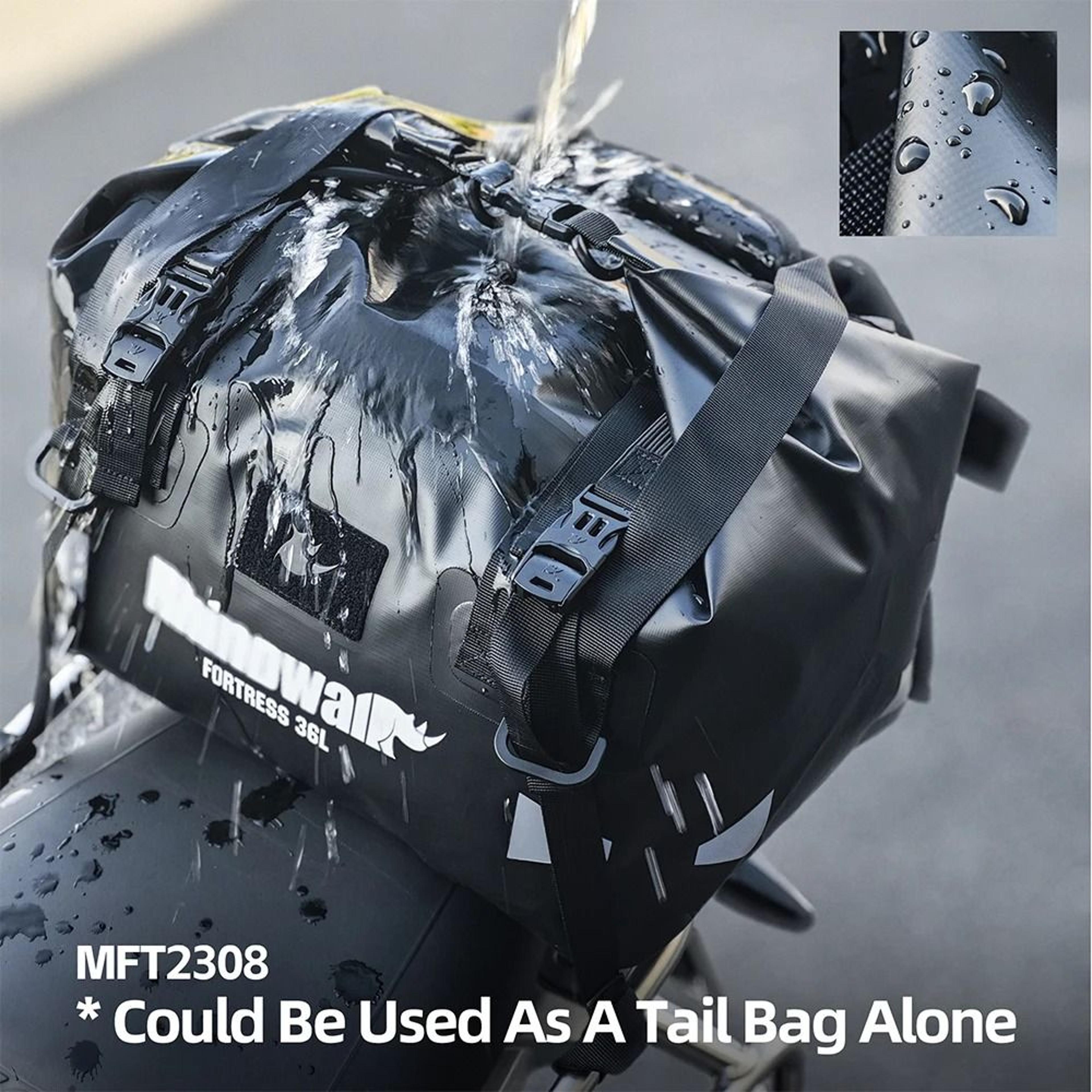 36l–72l motorcycle tail bag hard shell camera and cooler pack
