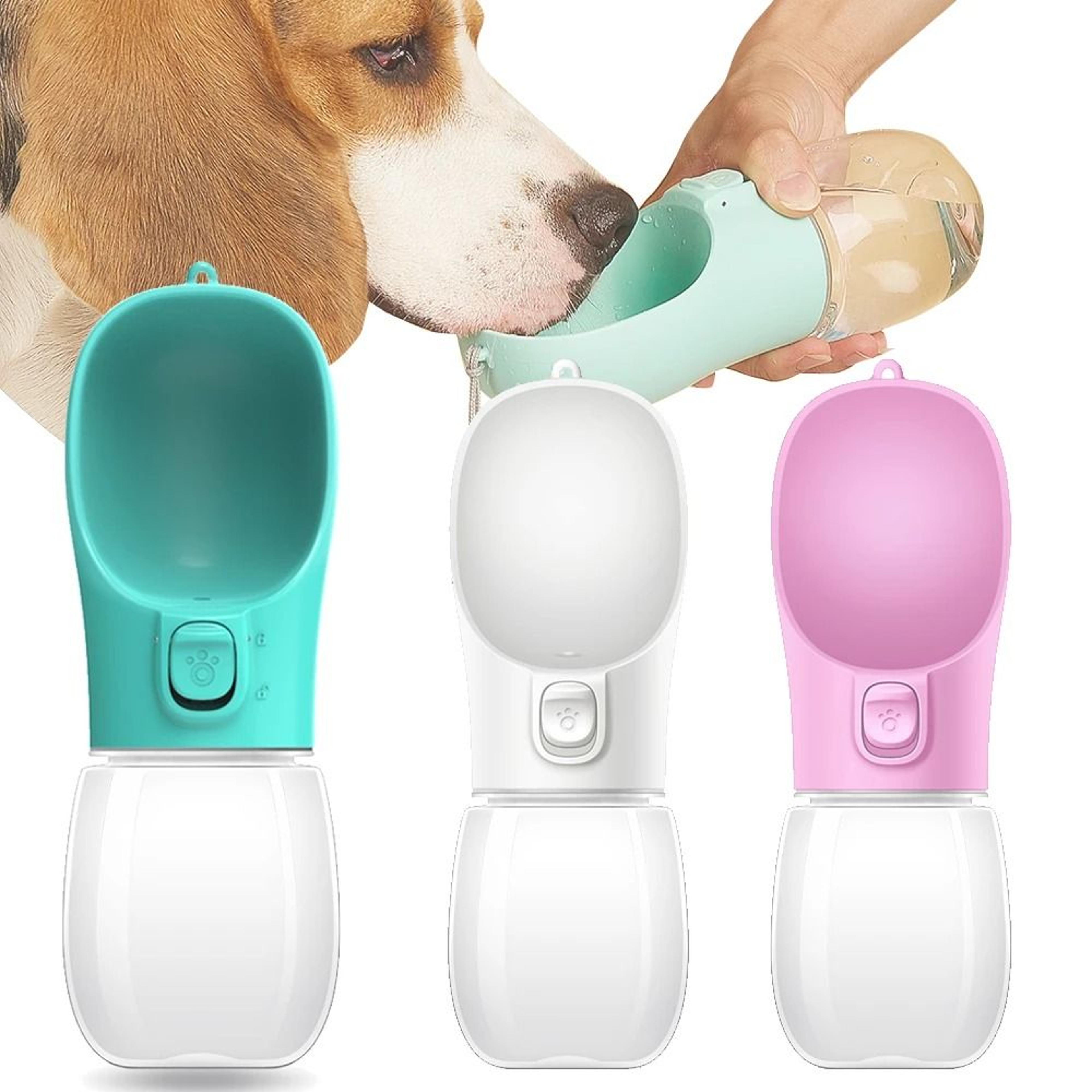 leakproof portable dog water bottle with built-in drinking bowl
