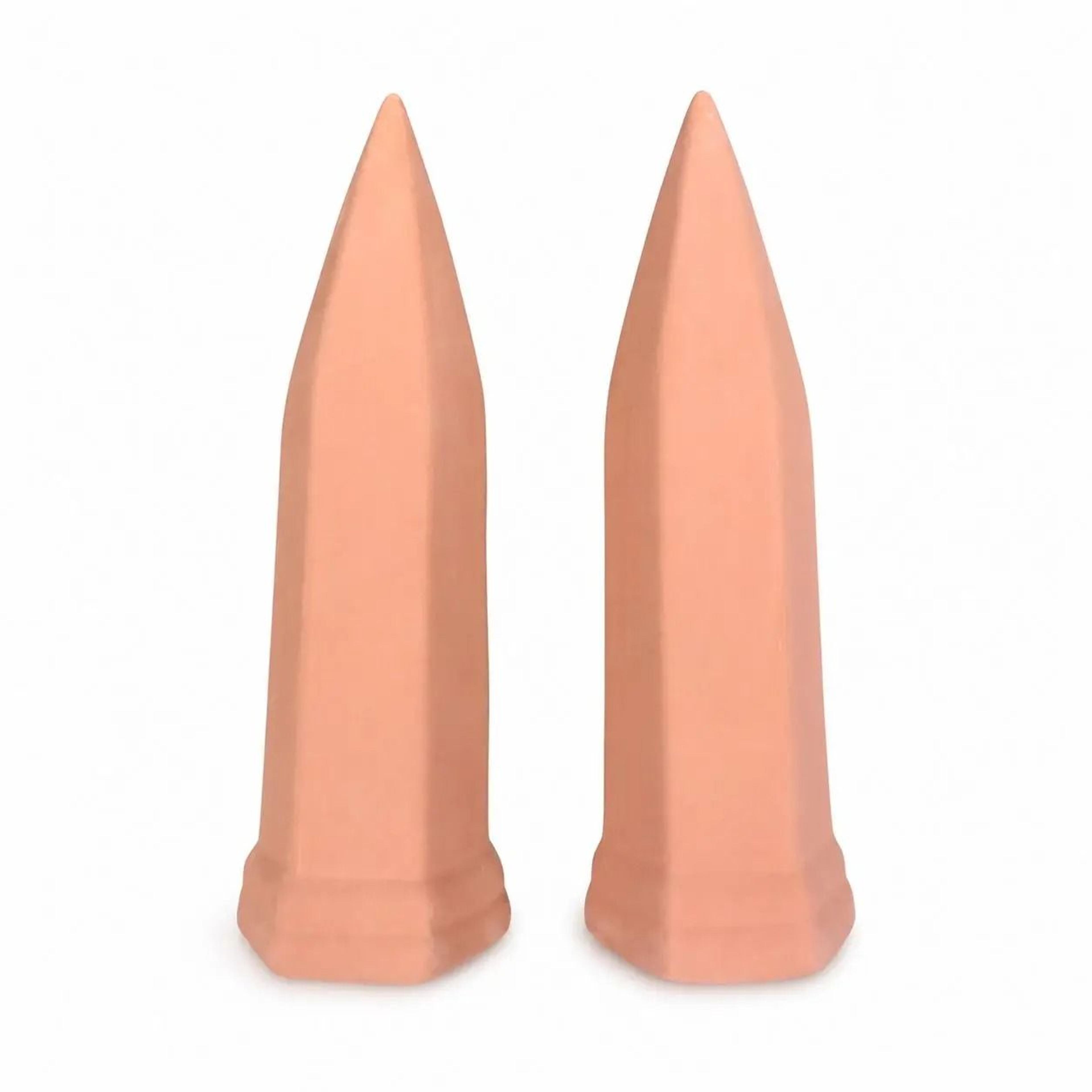 2-pack terracotta self-watering stakes automatic plant watering spikes