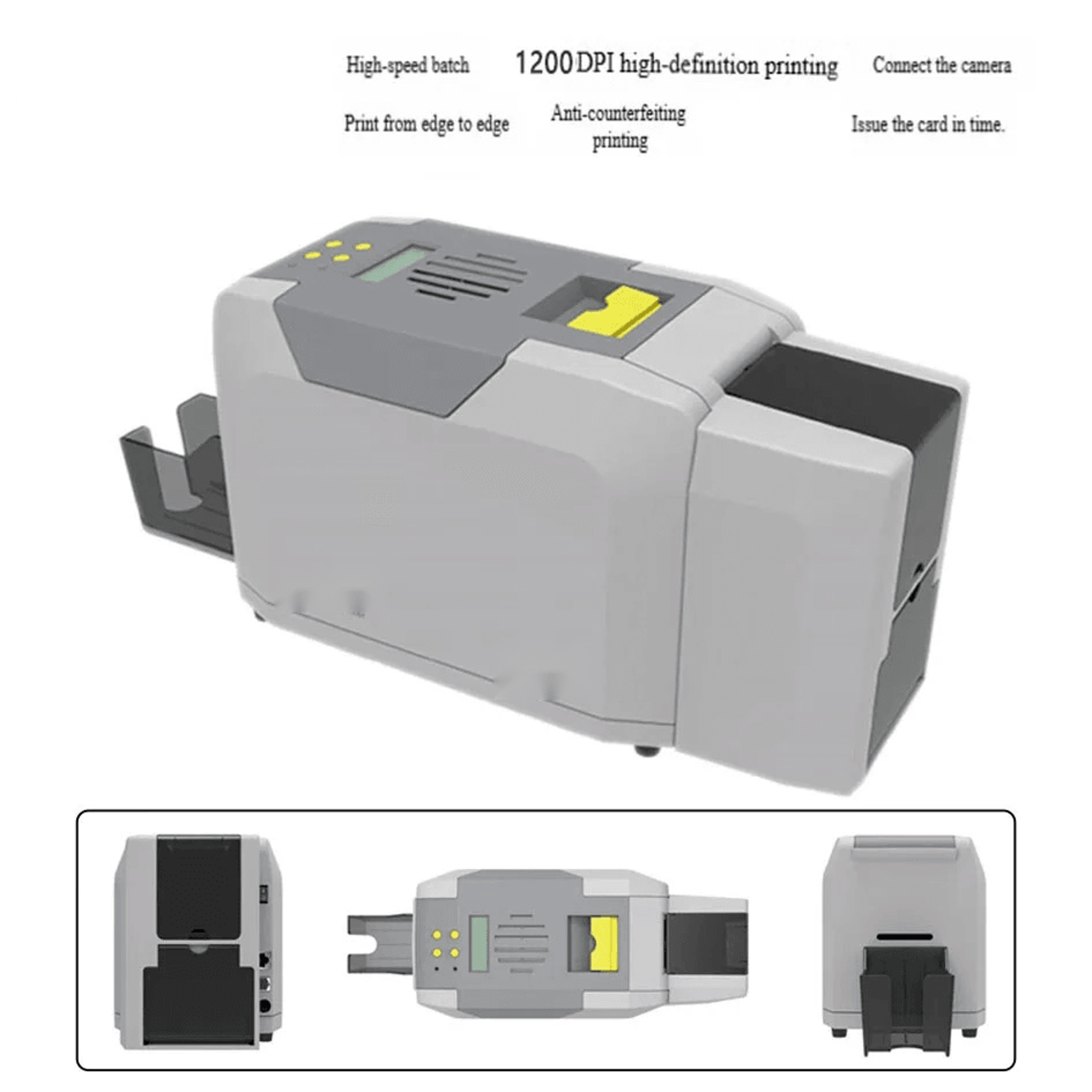 professional pvc id card printer – high resolution smart card printing machine