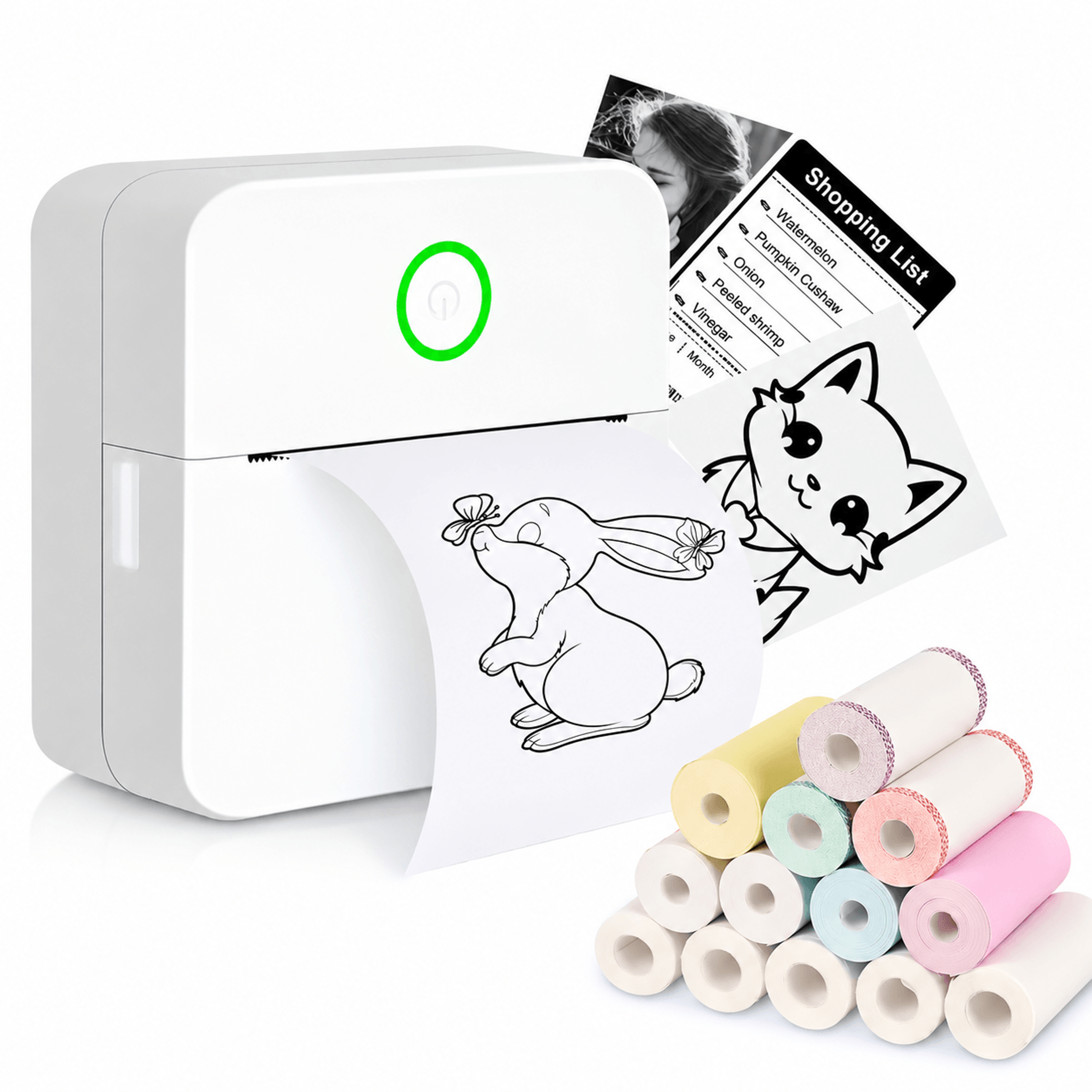 mini bluetooth pocket printer – portable inkless photo and sticker maker