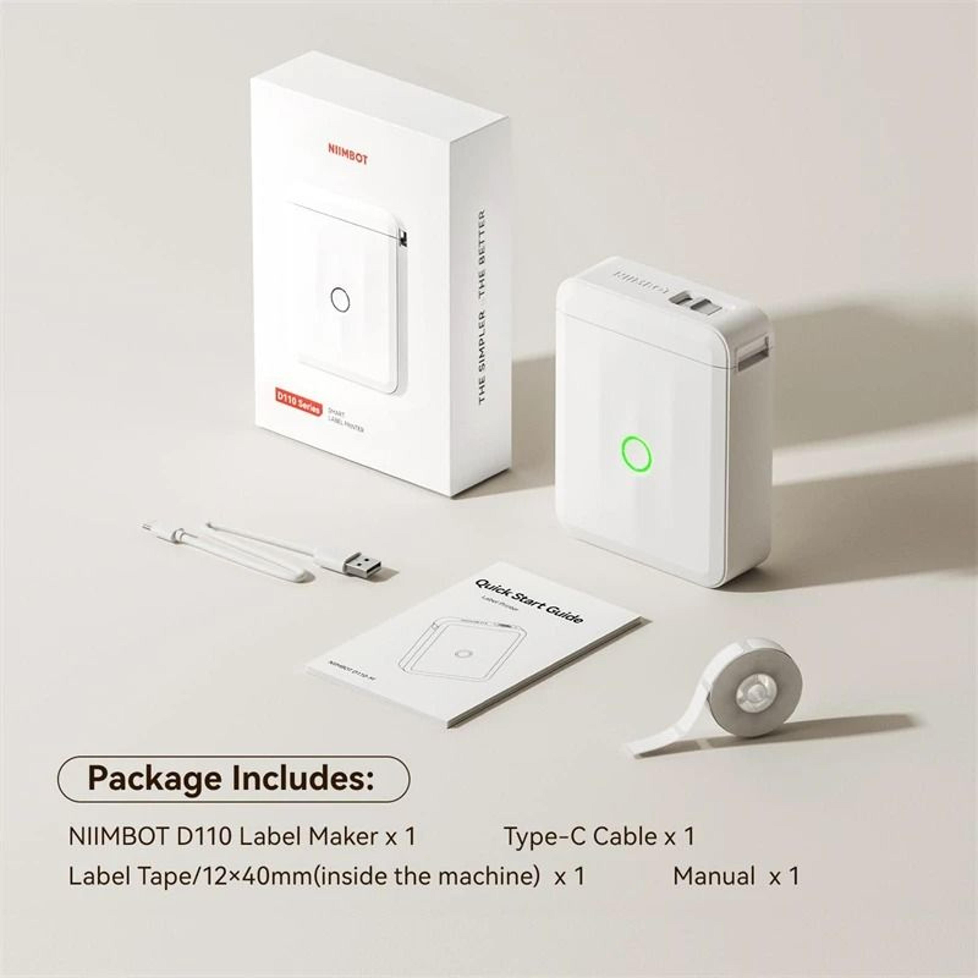 mini bluetooth label maker – portable inkless thermal sticker printer