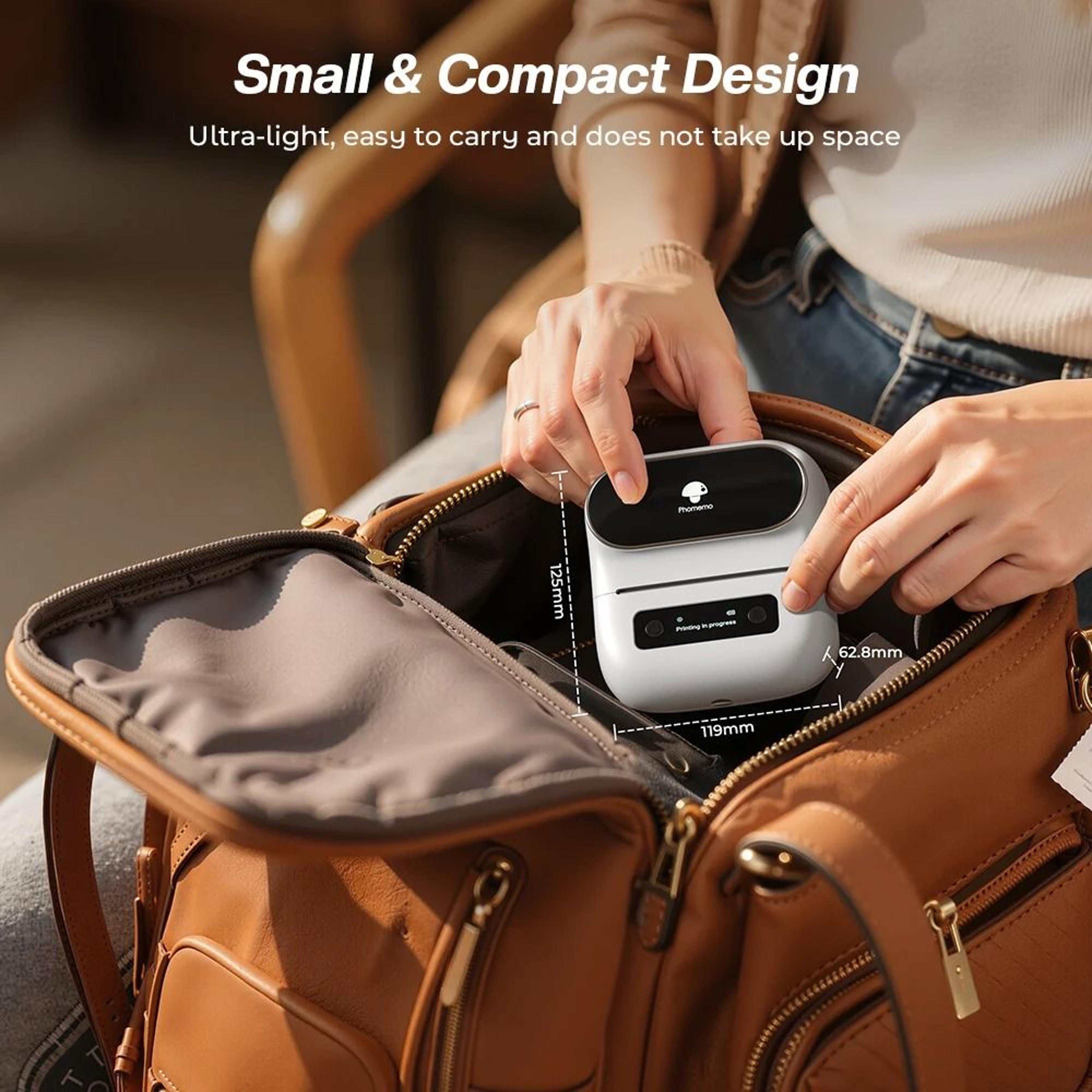 m220 wireless bluetooth label printer – portable inkless barcode and sticker maker