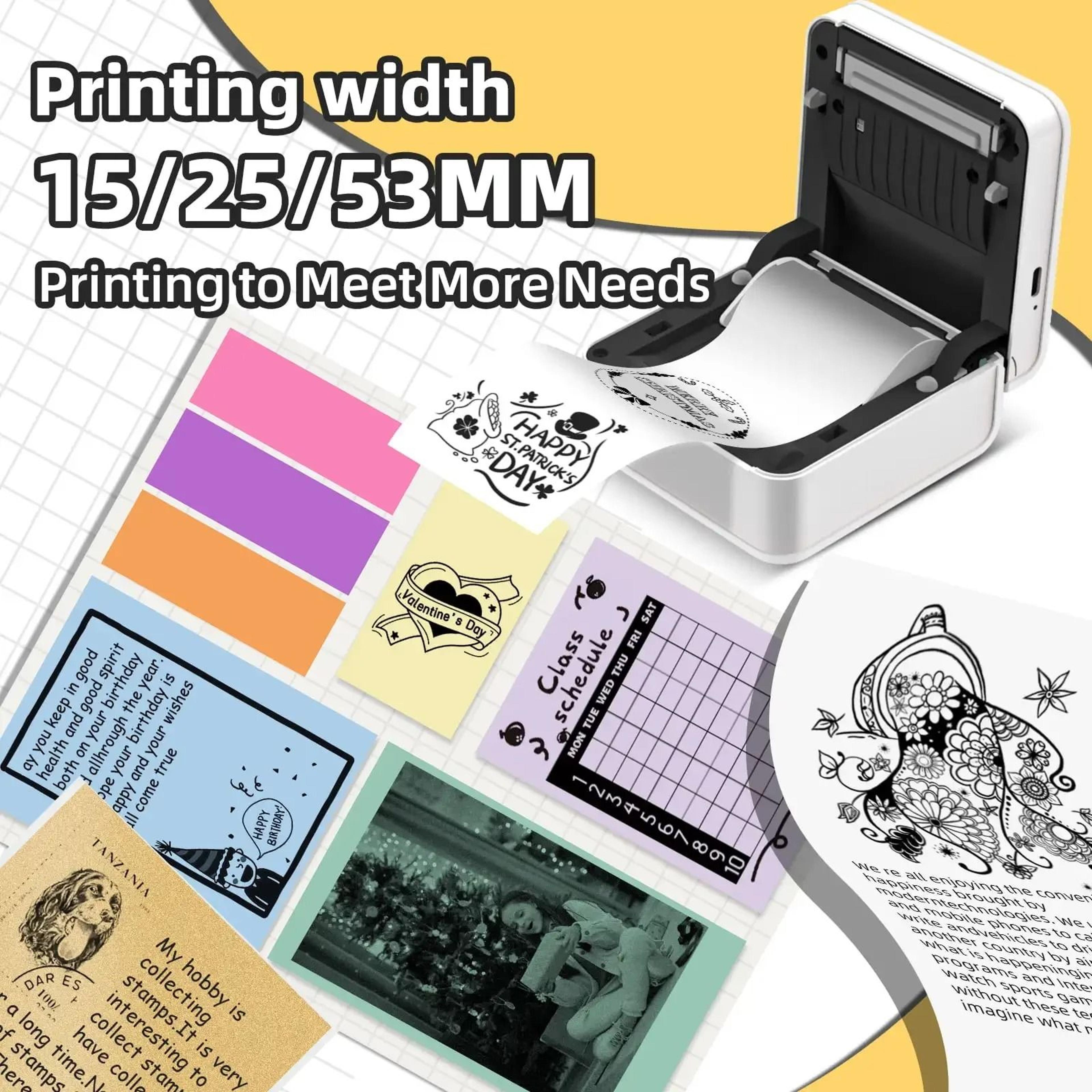 300 dpi pocket thermal printer – mini bluetooth photo and sticker maker