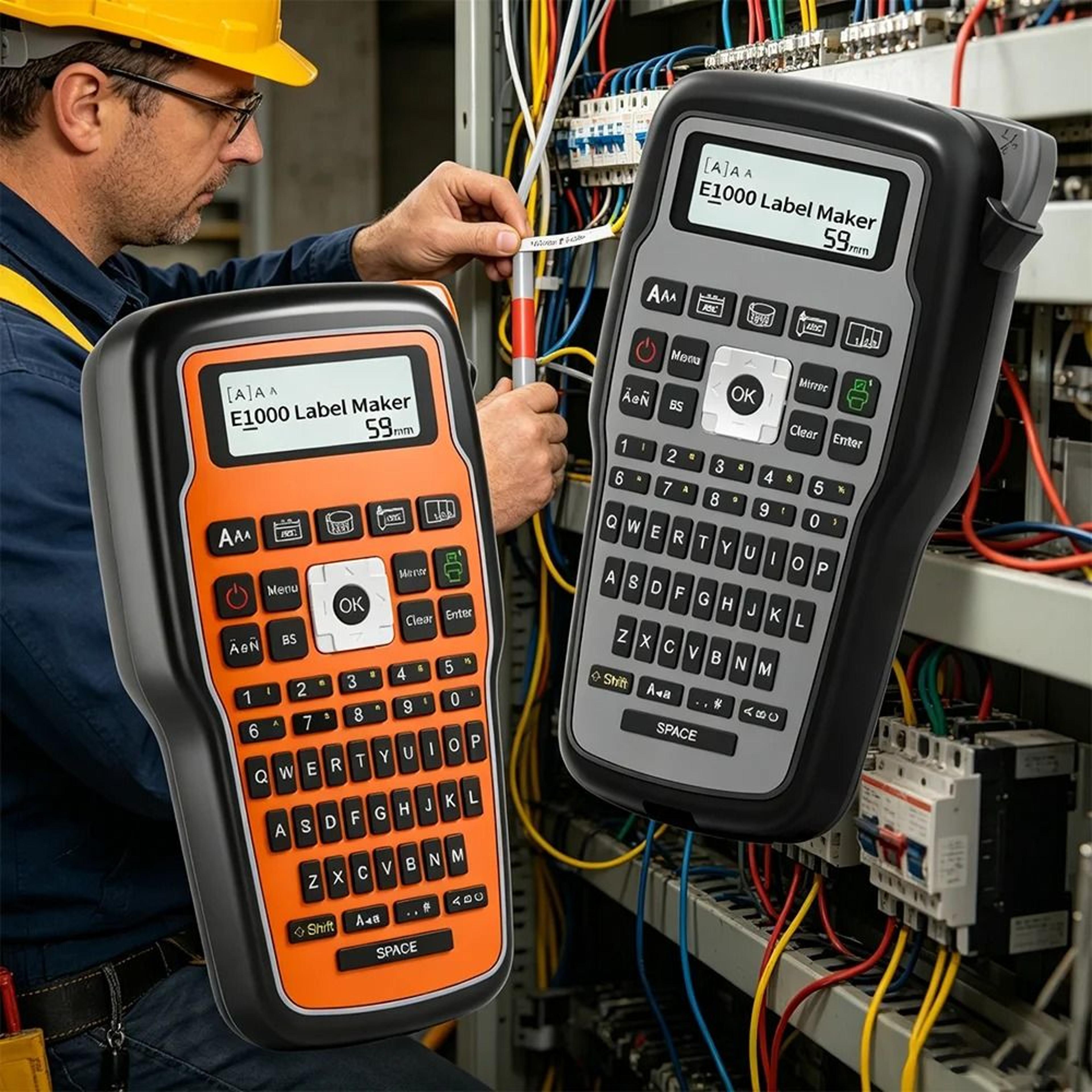 e1000pro wiretag label maker – handheld cable and heat shrink tube printer