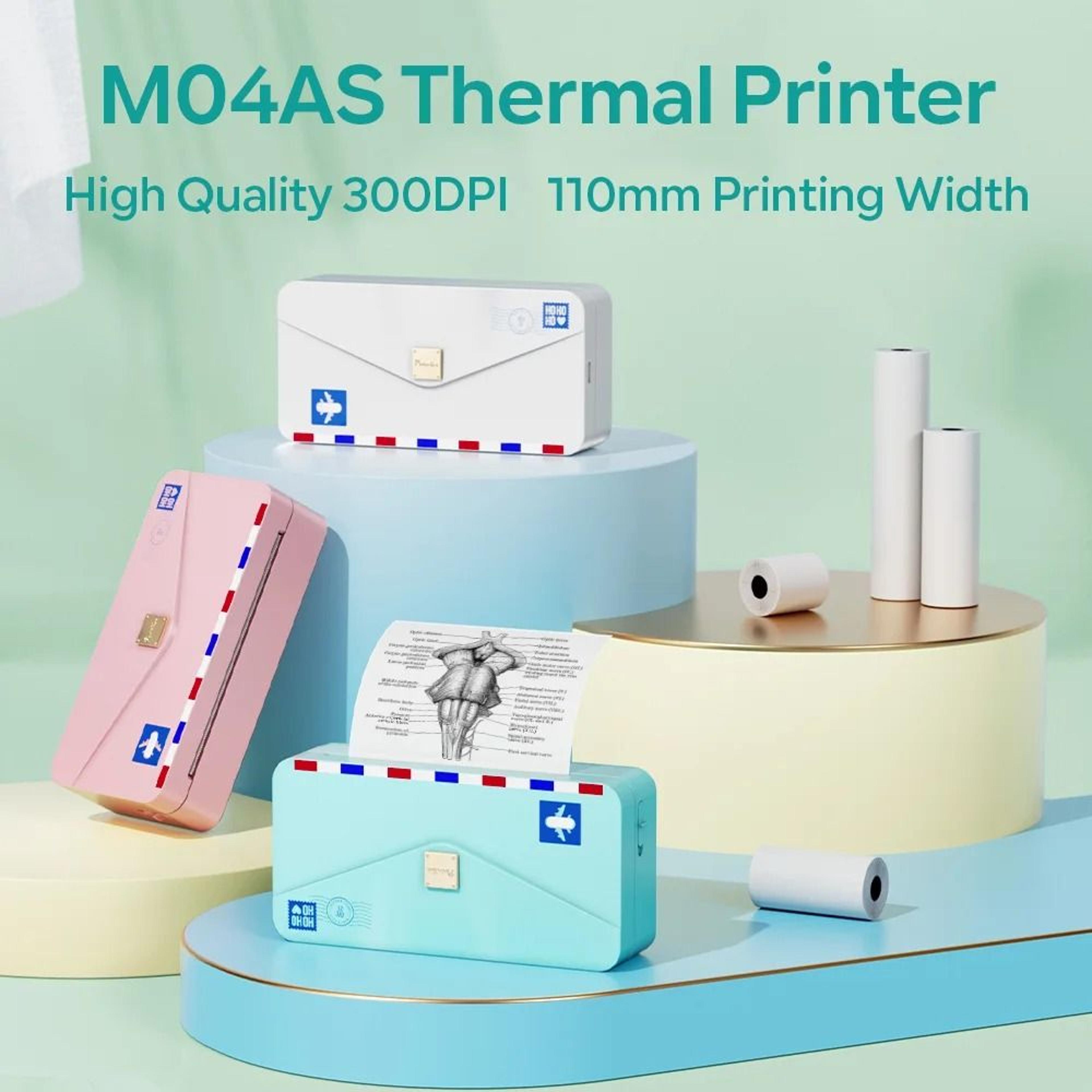 compact bluetooth thermal photo printer for journaling and creative stickers