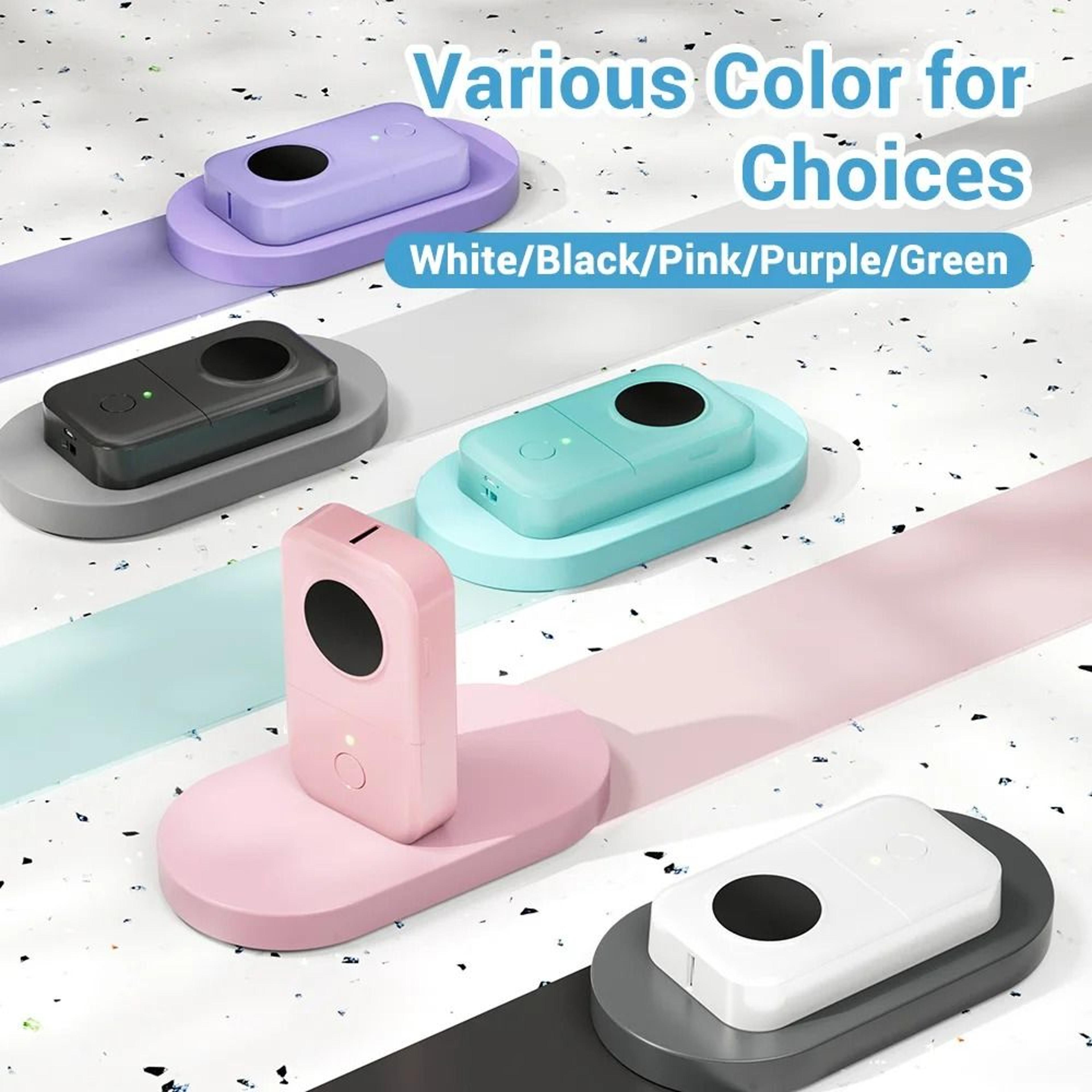 mini bluetooth thermal label maker for home office and school organization