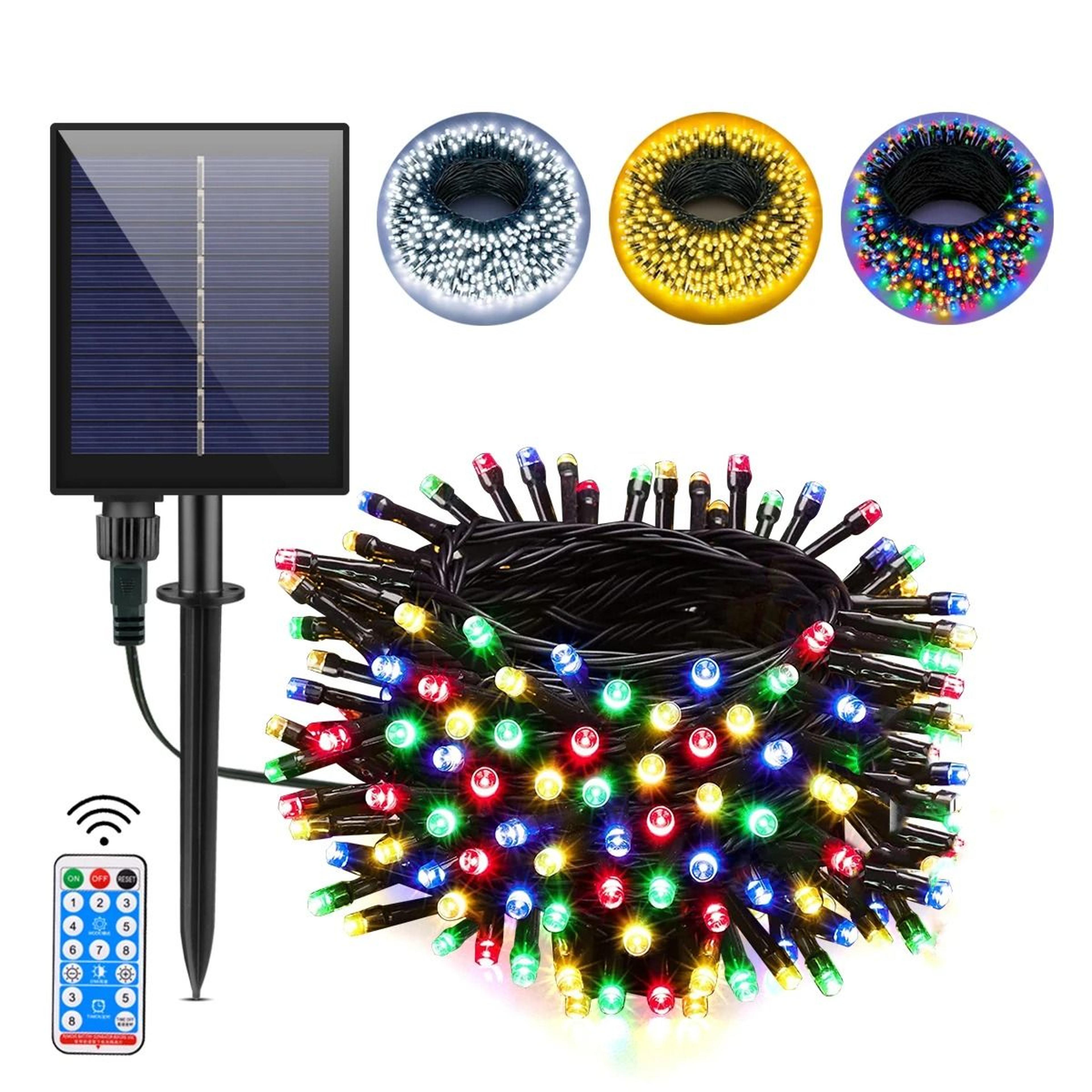 waterproof solar led fairy string lights for garden and outdoor decor