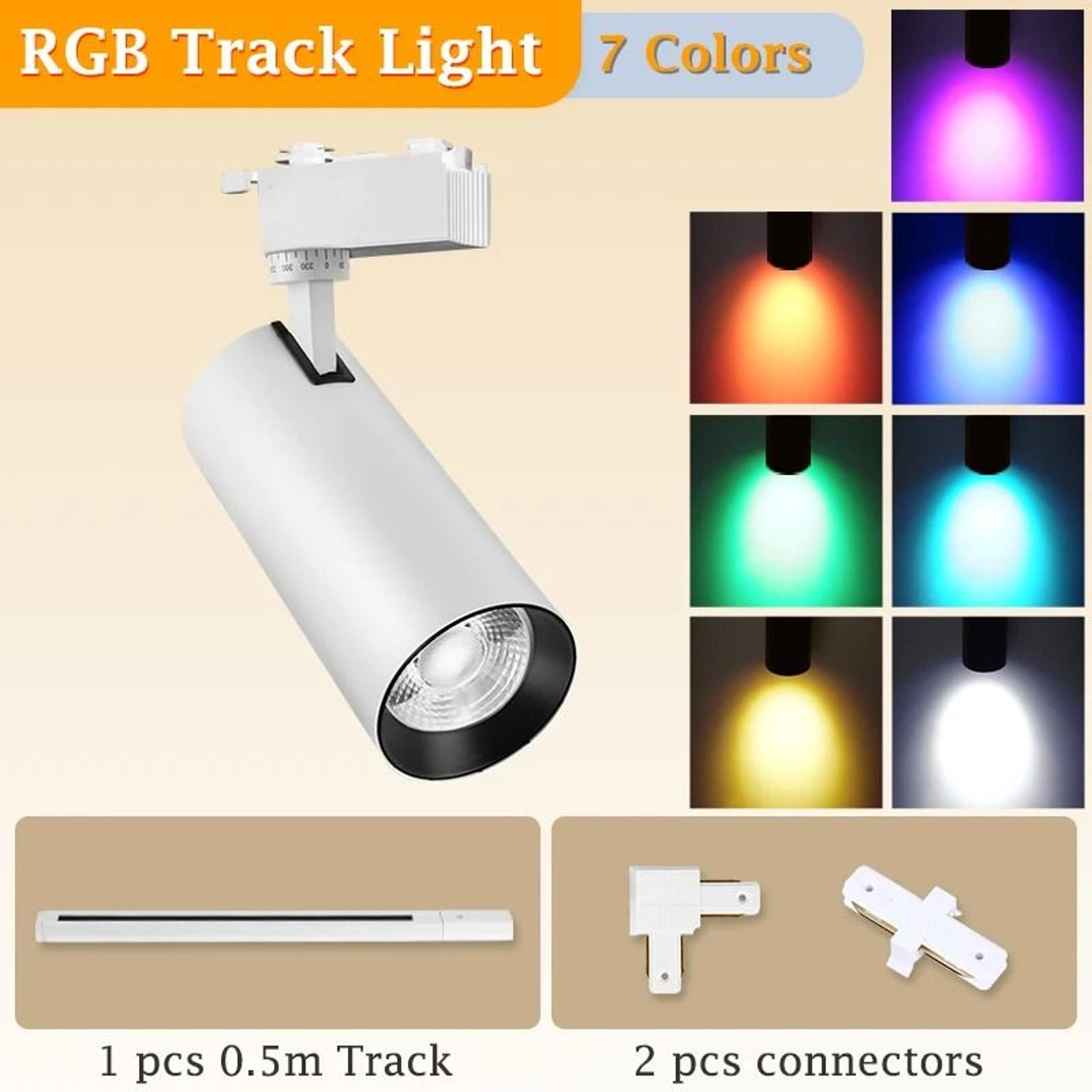 rgb led track spotlight with flicker effect for stage and party lighting