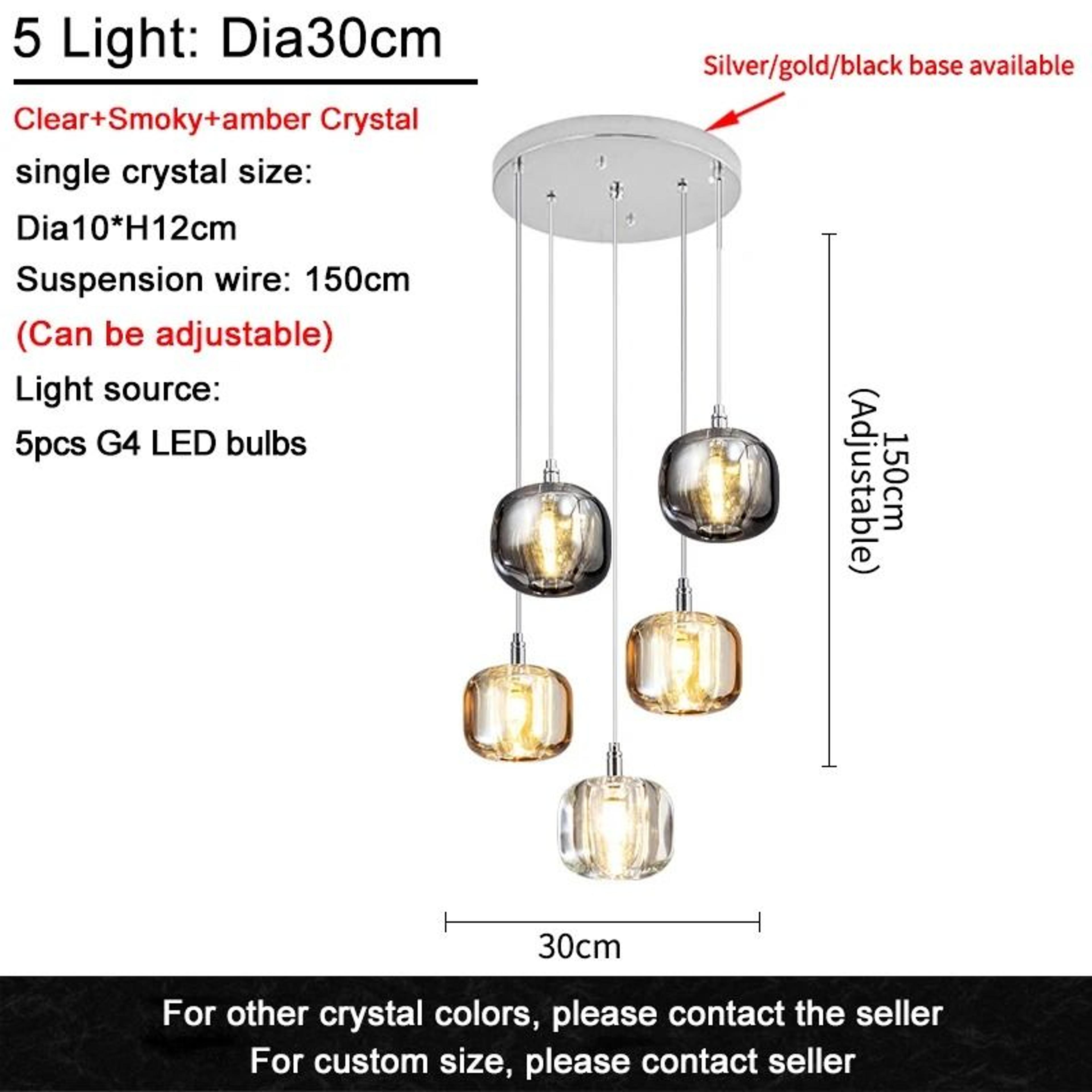 Modern Nordic Crystal LED Chandelier For Luxury Living Room And Dining Lighting 6