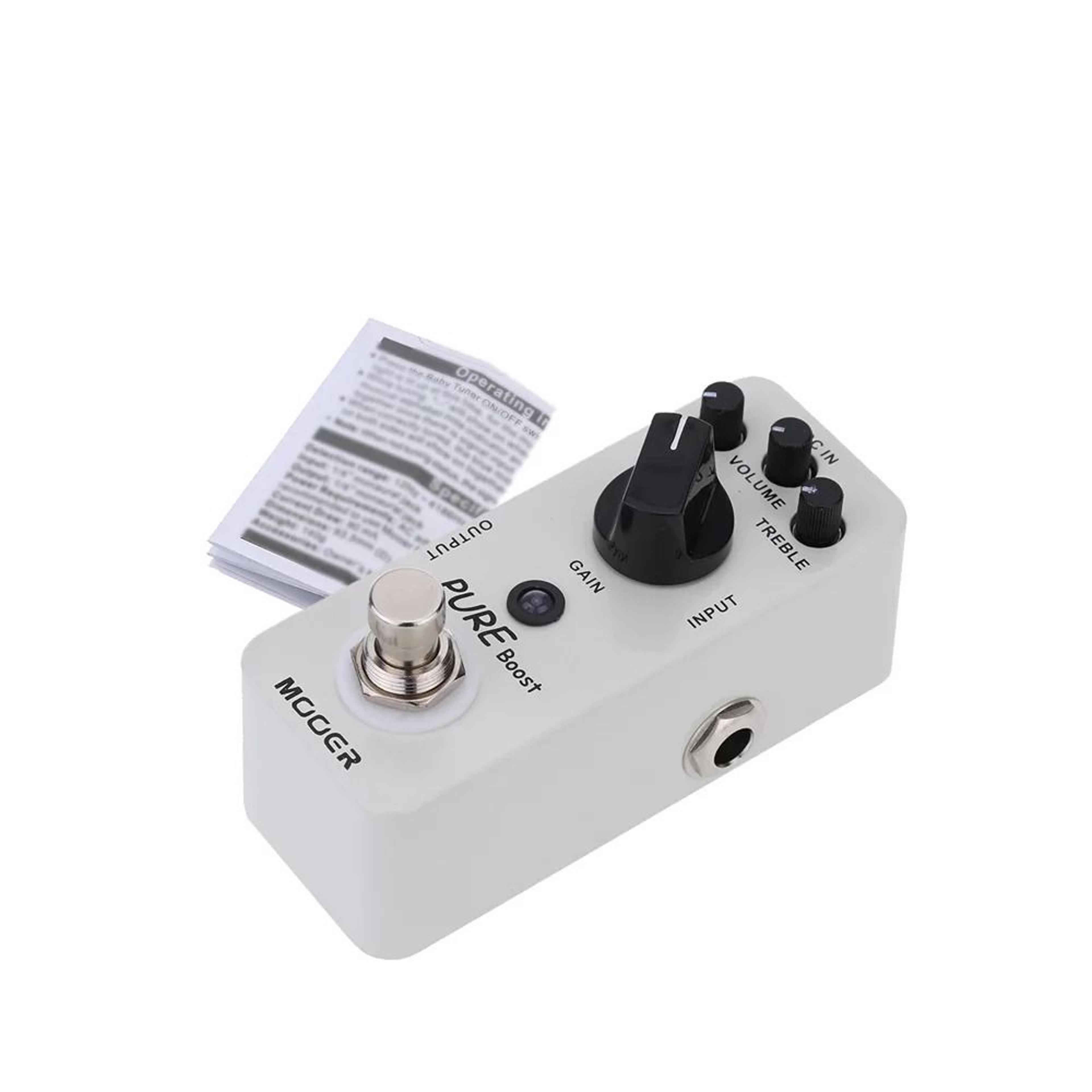 Mini Clean Boost Guitar Effects Pedal With True Bypass And Tone Control 6