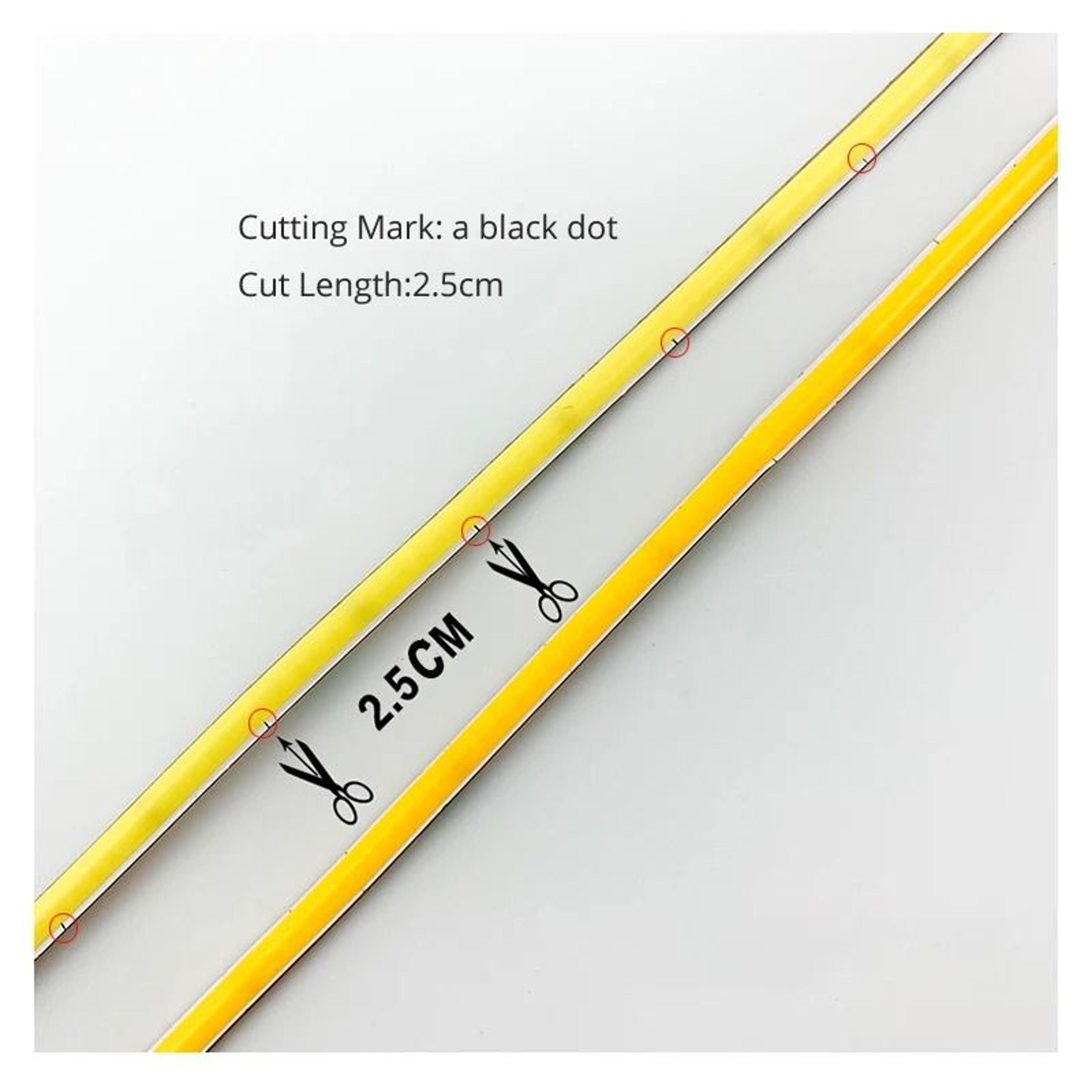 4mm Ultra Thin 12V COB LED Strip Light 480 LEDs 3