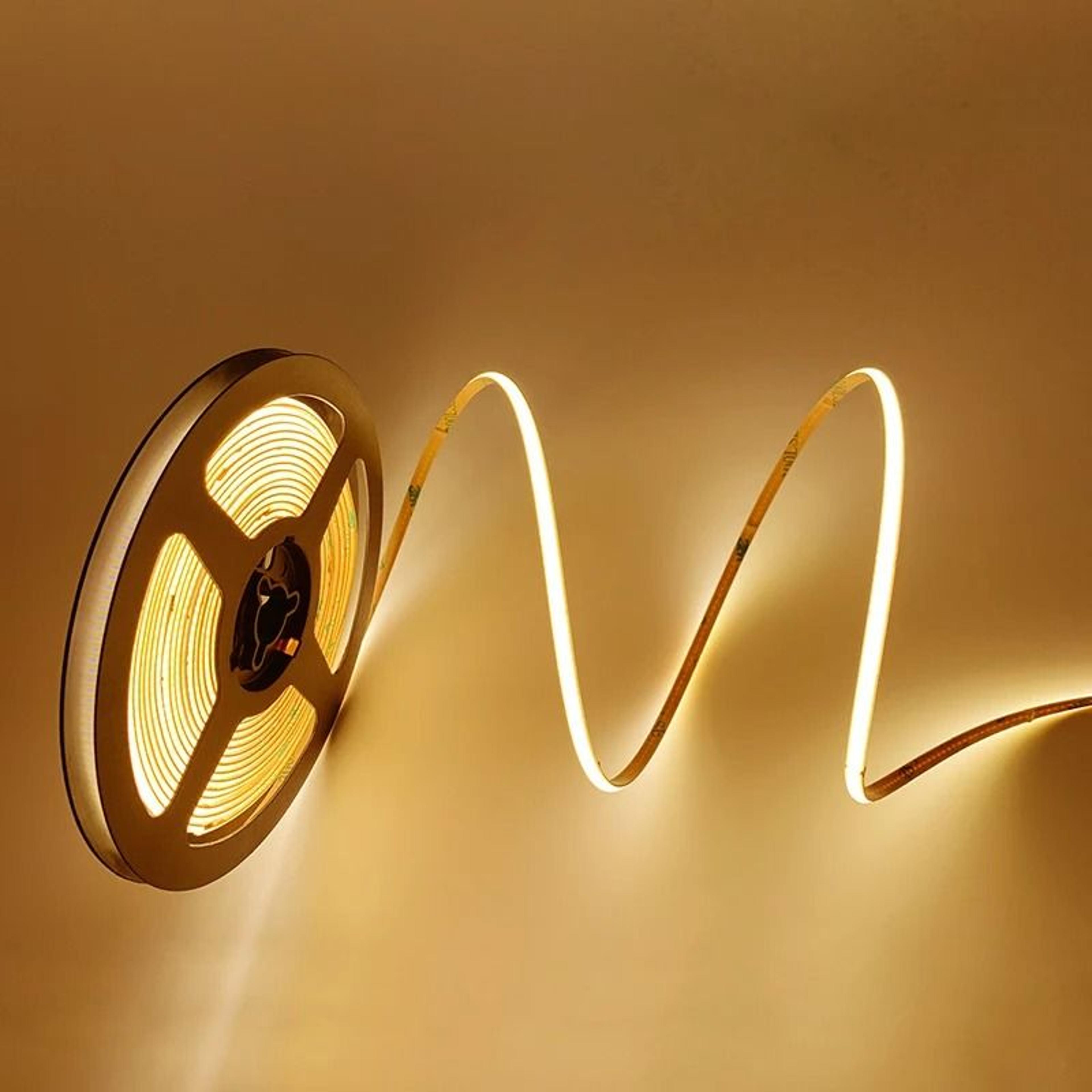 4mm Ultra Thin 12V COB LED Strip Light 480 LEDs 1