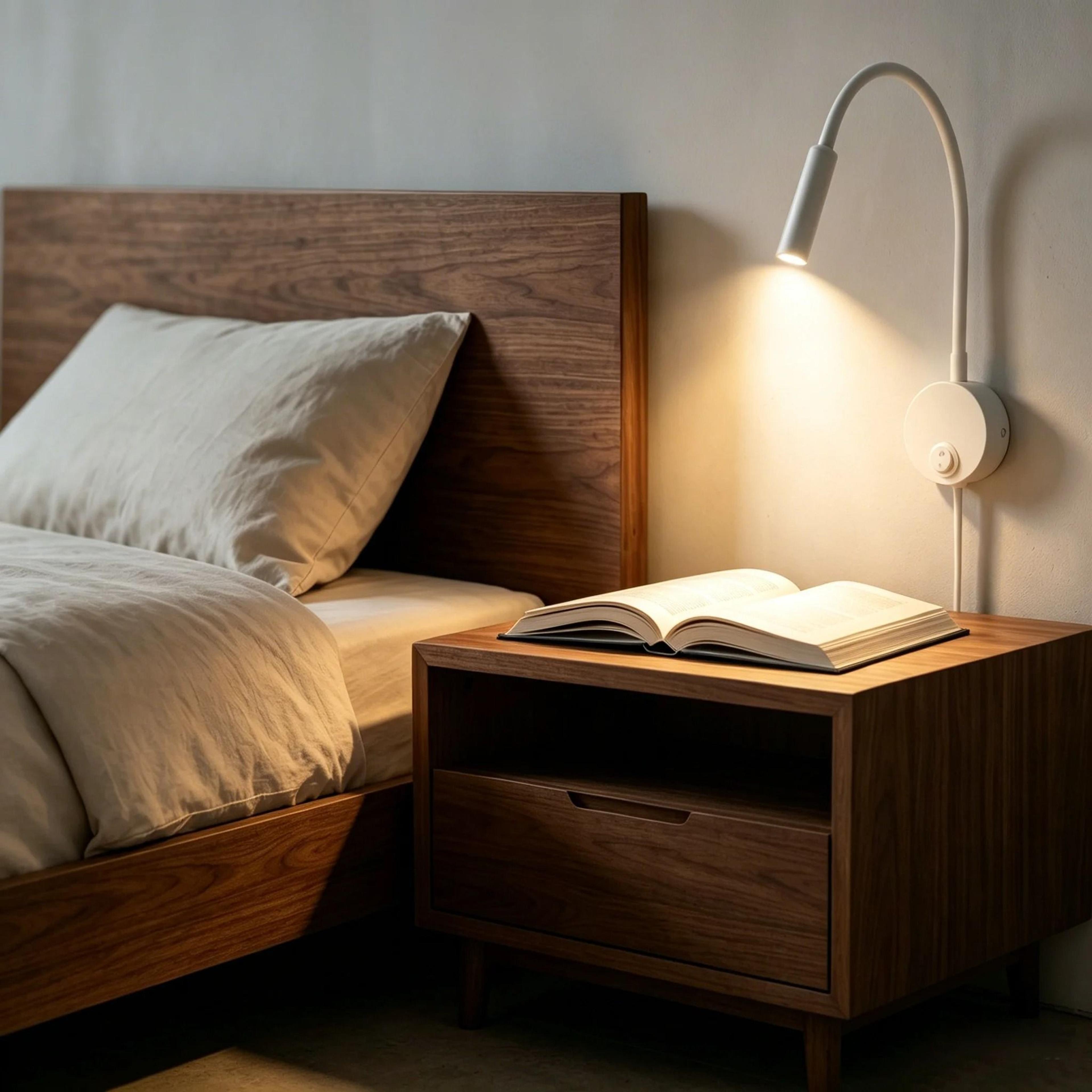 led wall mounted reading spotlight for bedside and boat cabins