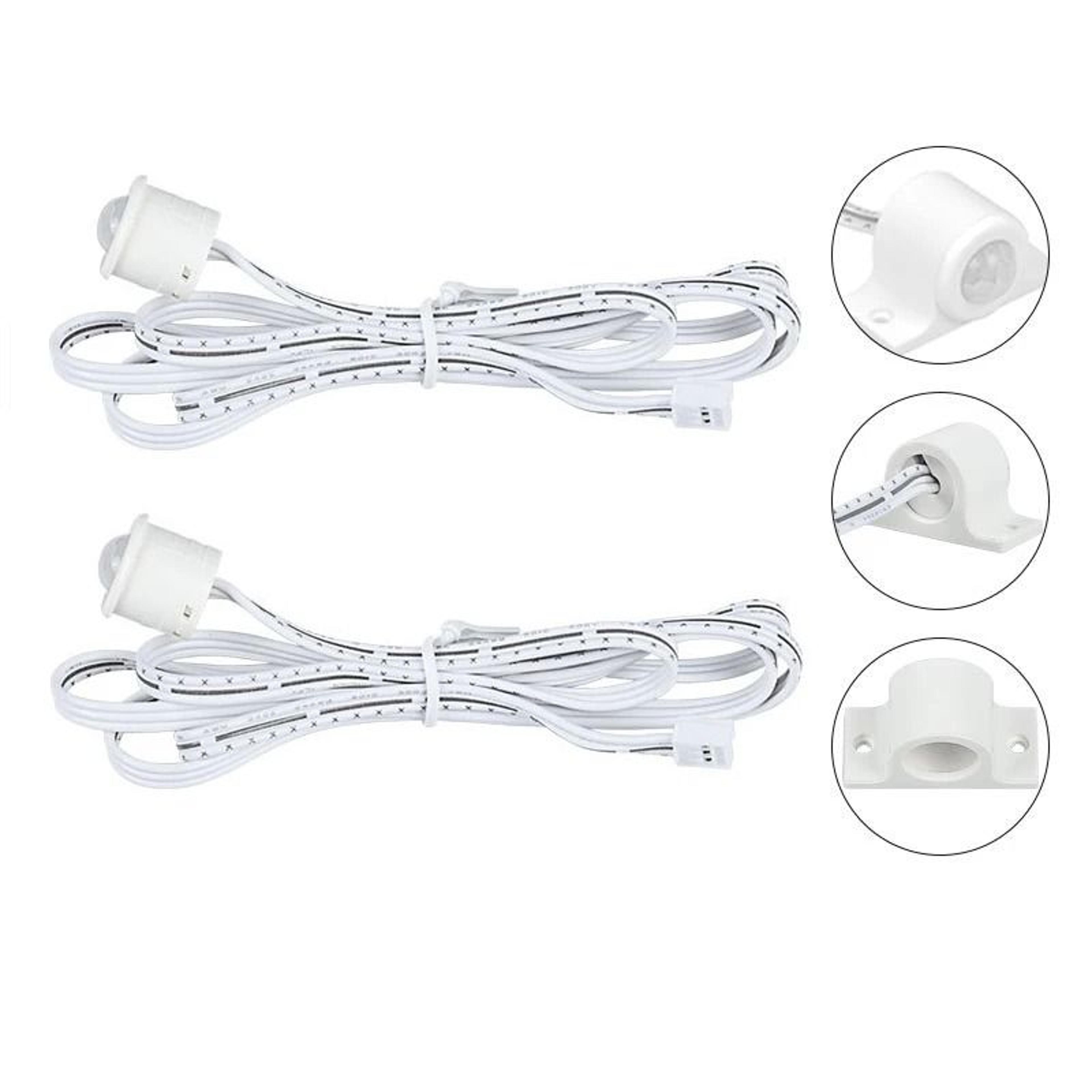 2 Pack PIR Motion Sensors For 20Step LED Stair Lighting Controller 1