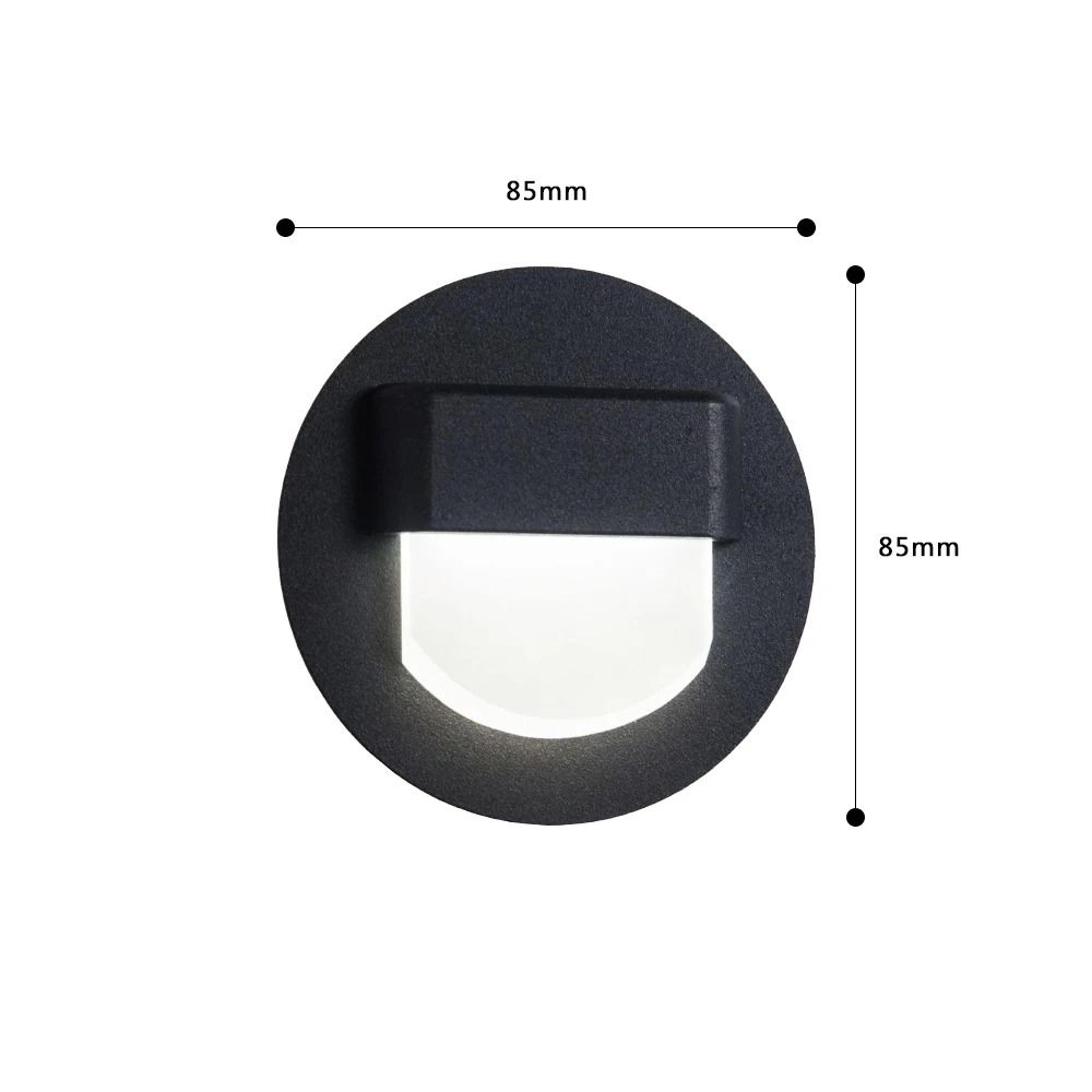 recessed led stair step light with motion sensor and mounting box