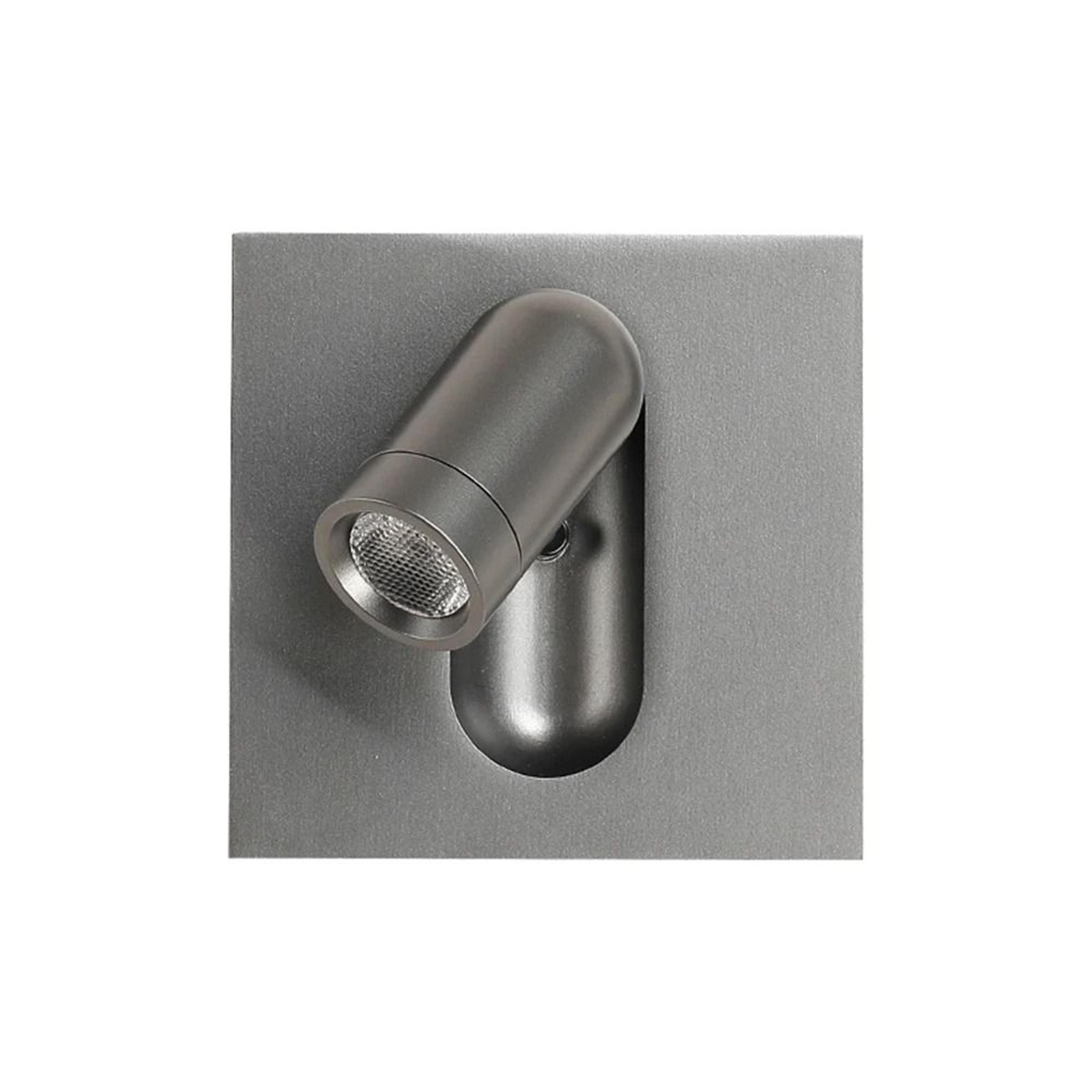 adjustable chrome recessed bedside reading wall lamp with switch