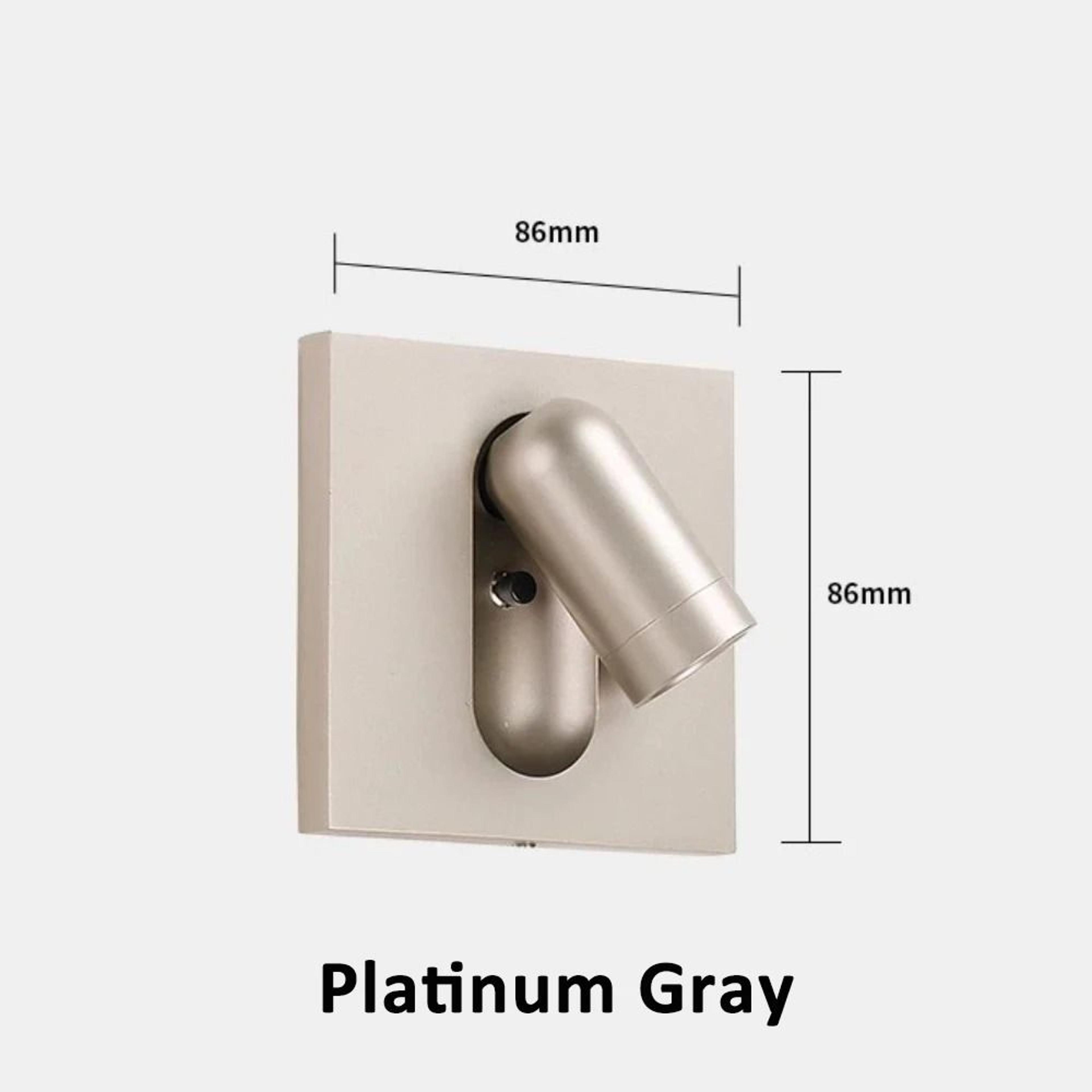 Adjustable Chrome Recessed Bedside Reading Wall Lamp With Switch 7
