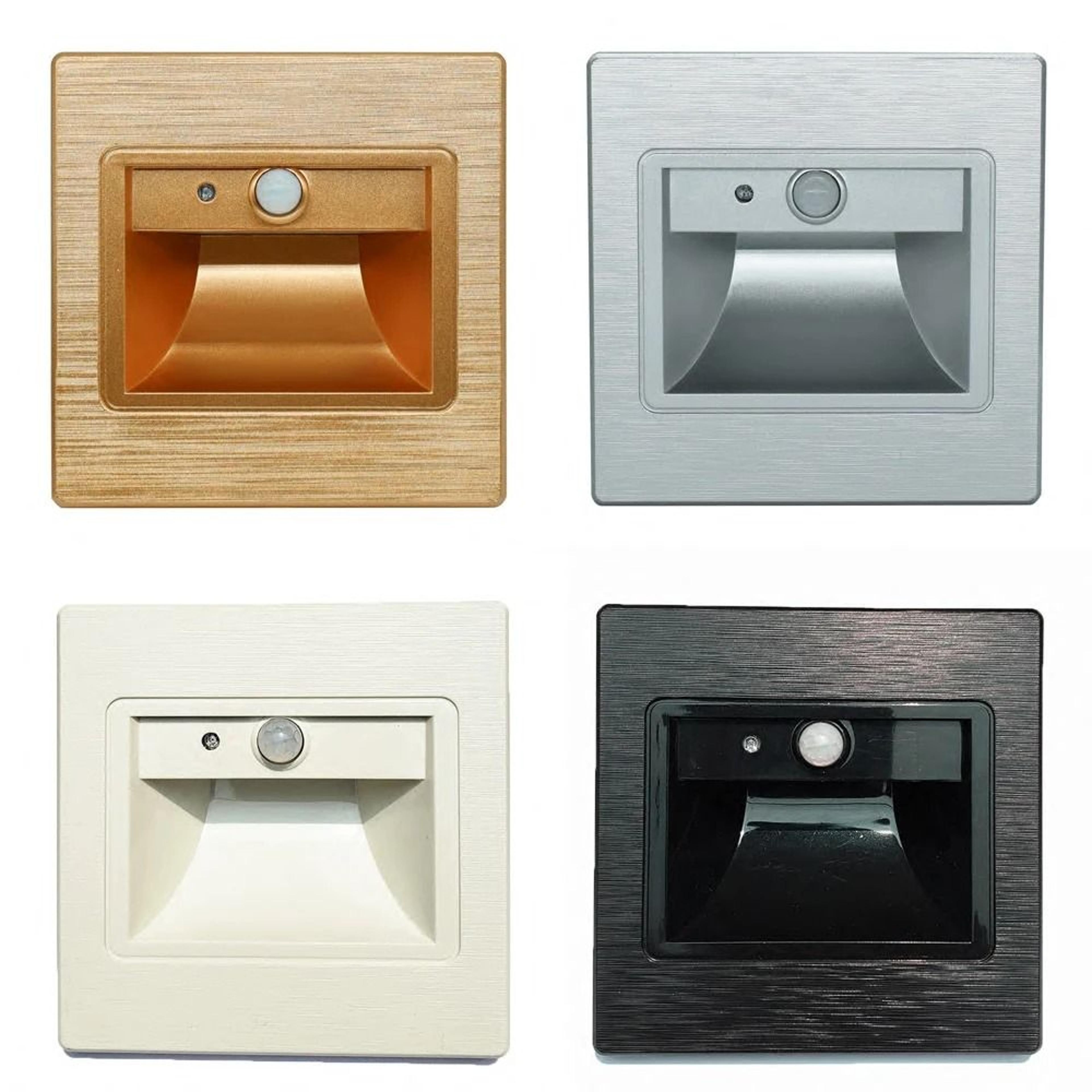smart pir motion sensor recessed led stair light for indoor walls
