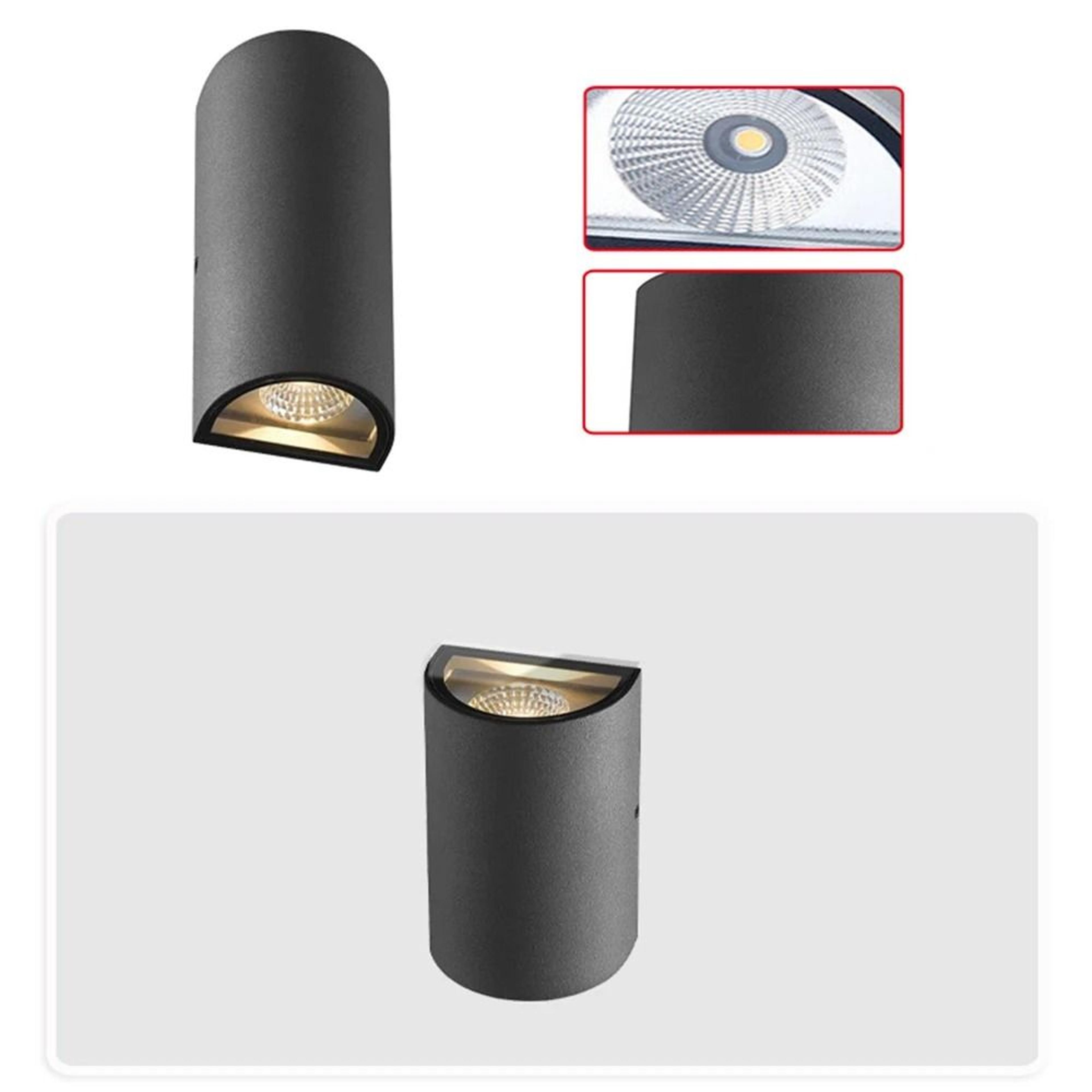 modern waterproof led up down wall light for porch and patio