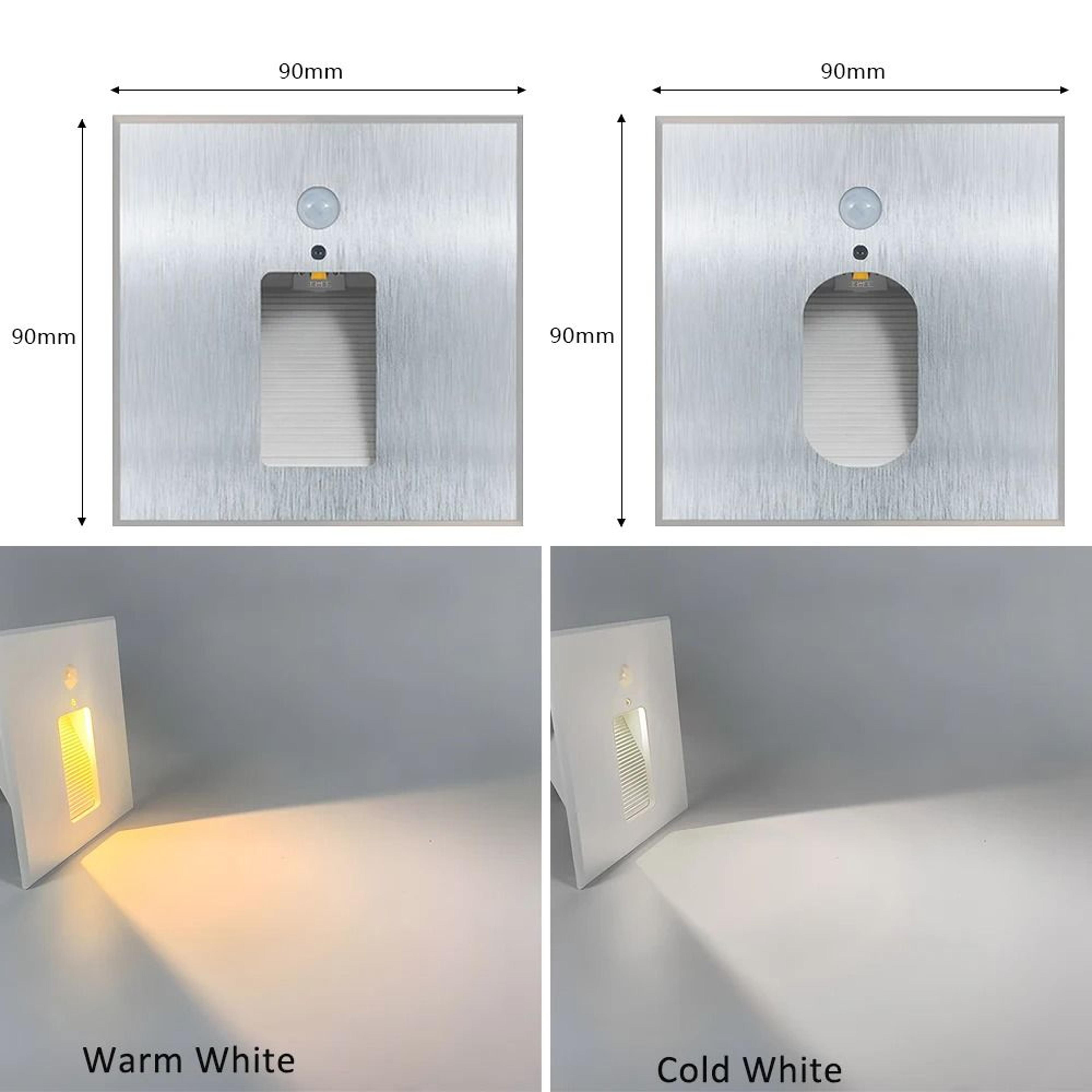 aluminum led motion sensor stair wall light for bathroom and kitchen