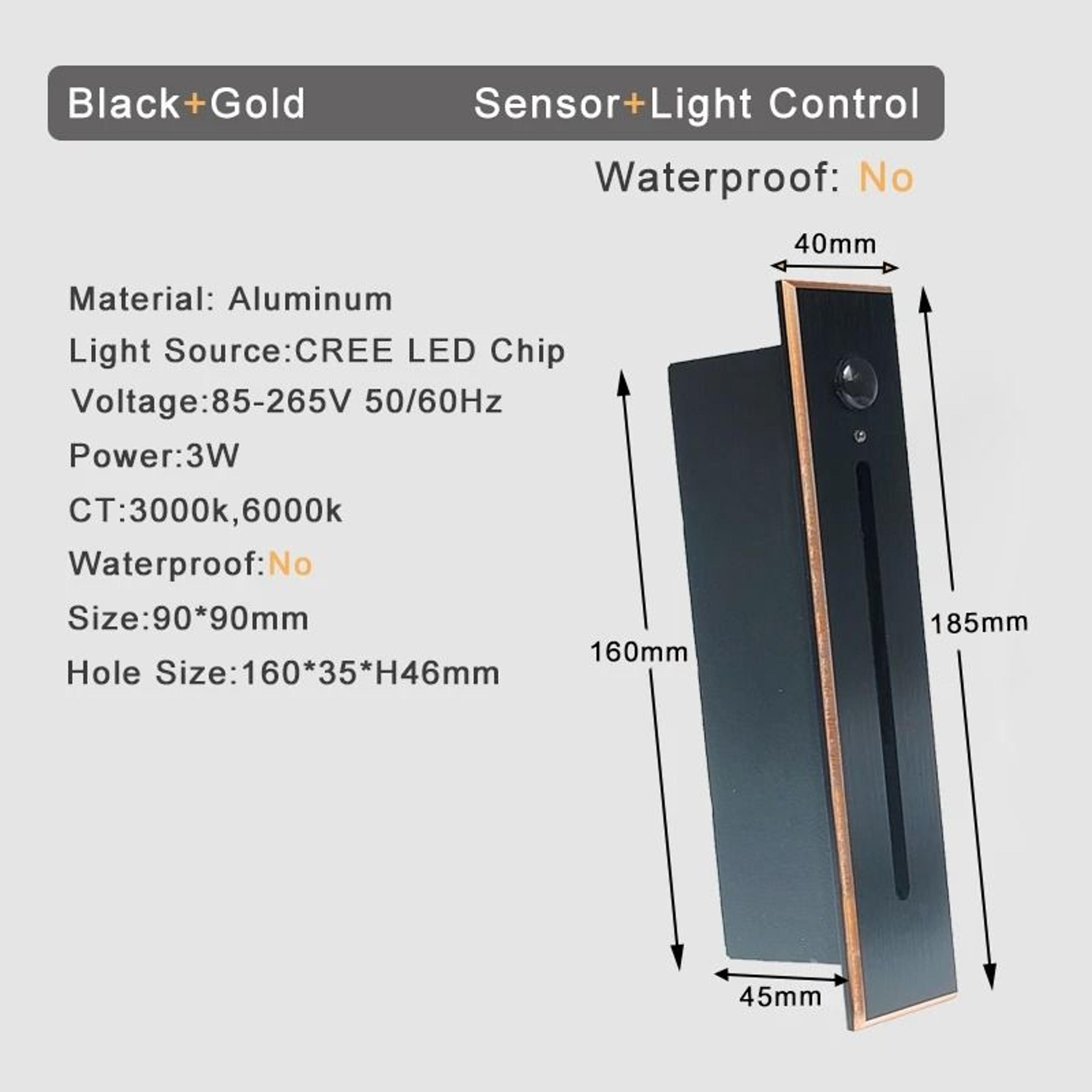 3W Recessed LED Motion Sensor Stair Step Light For Indoor Use 4