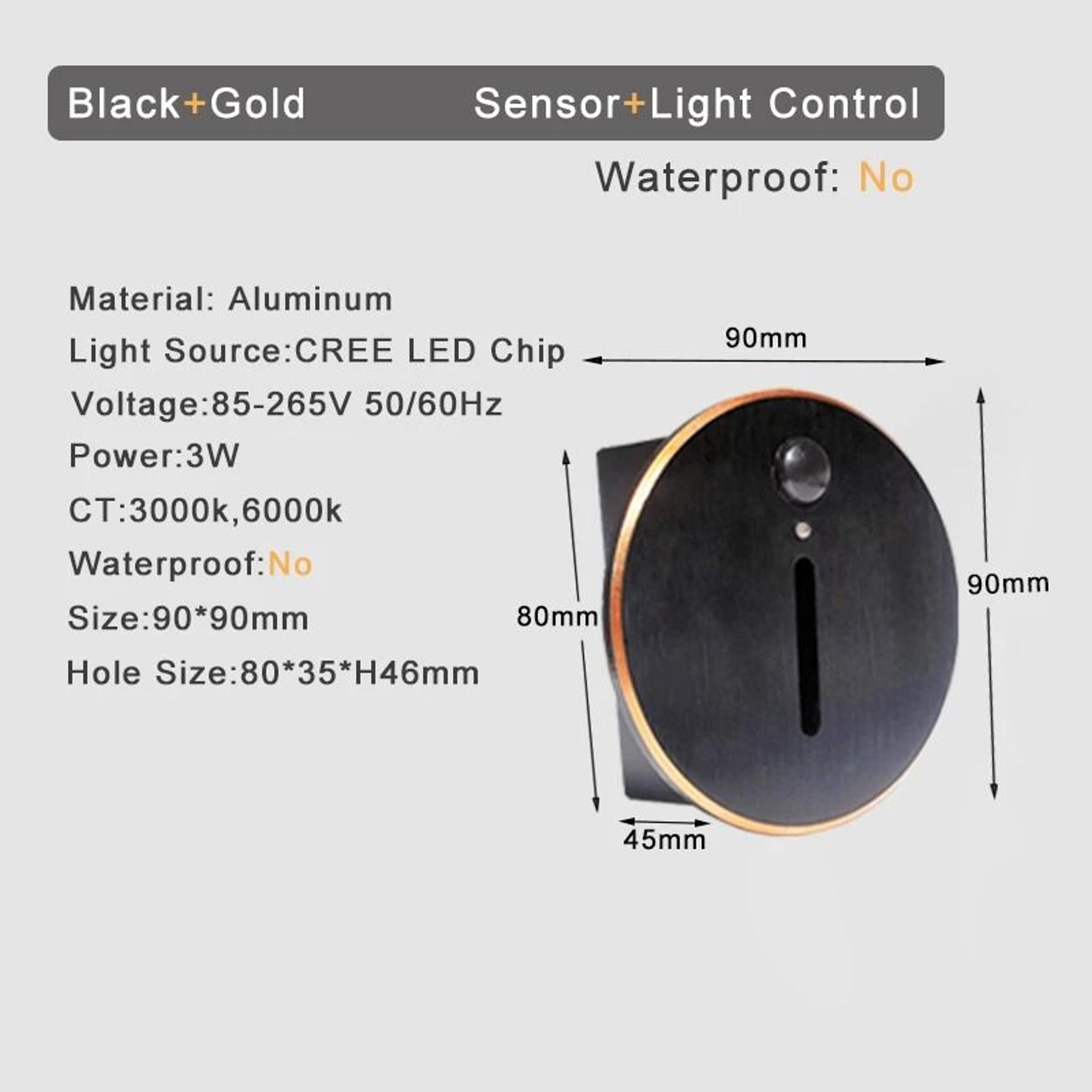 3W Recessed LED Motion Sensor Stair Step Light For Indoor Use 5