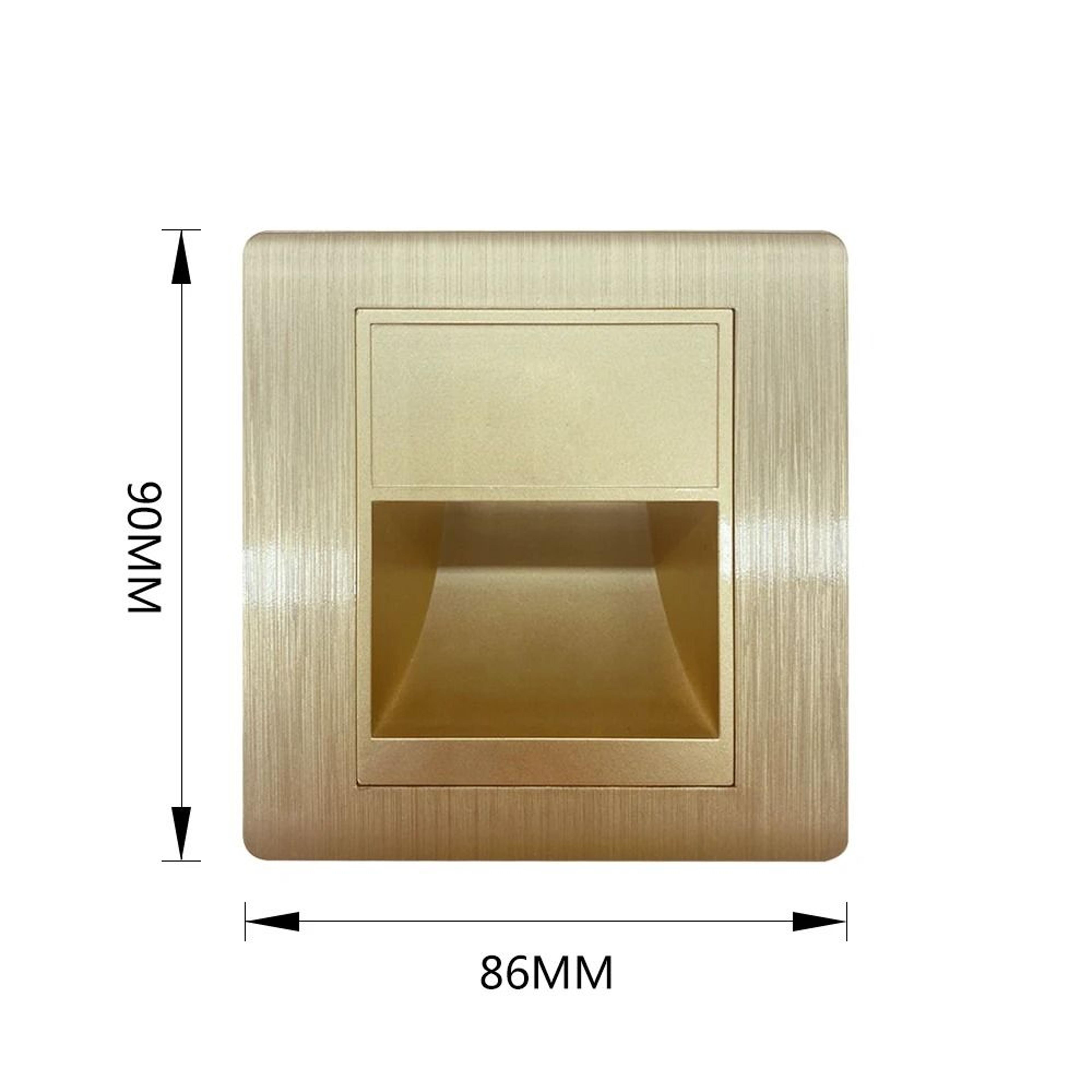 Round Recessed LED Motion Sensor Stair Step Wall Light 2