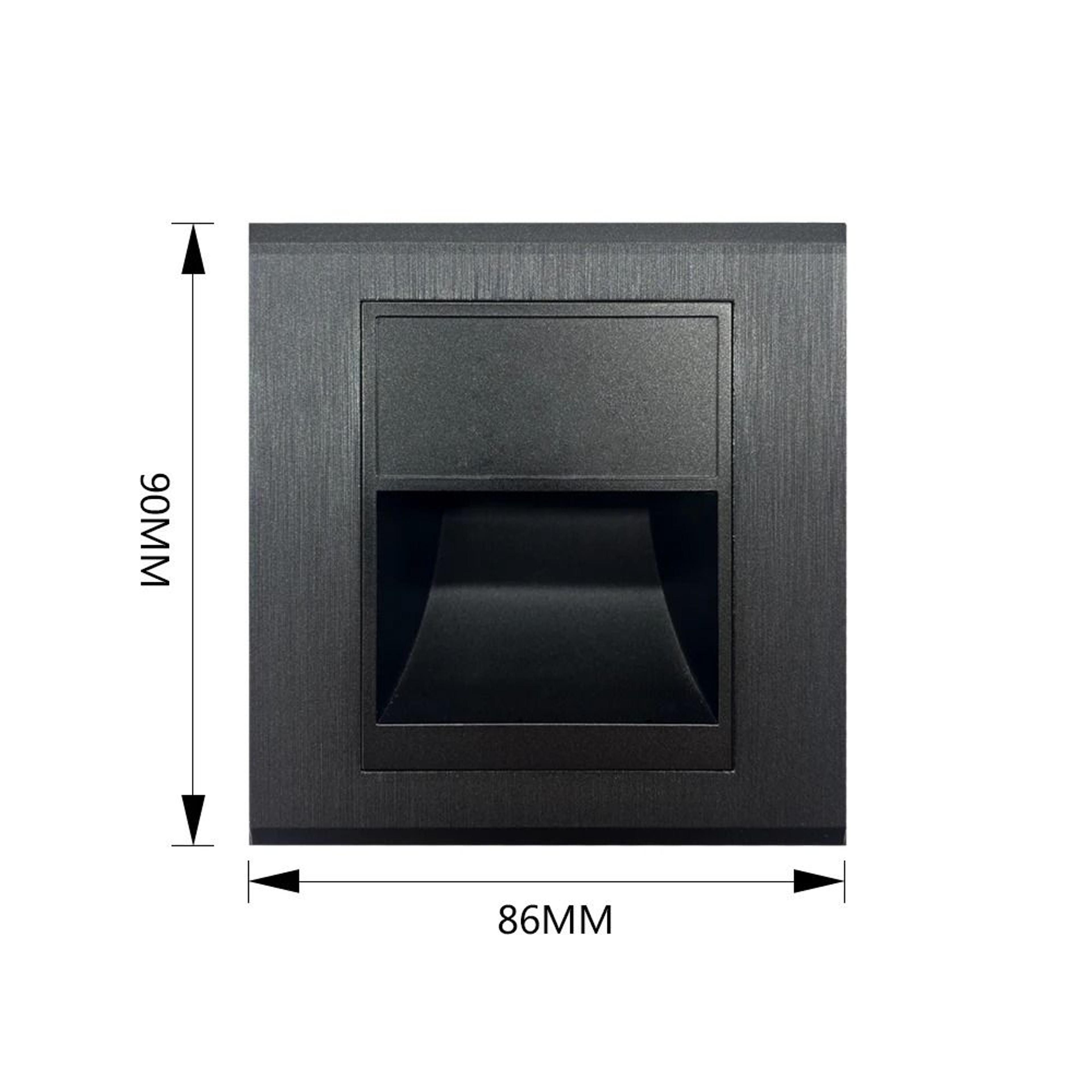 Round Recessed LED Motion Sensor Stair Step Wall Light 1