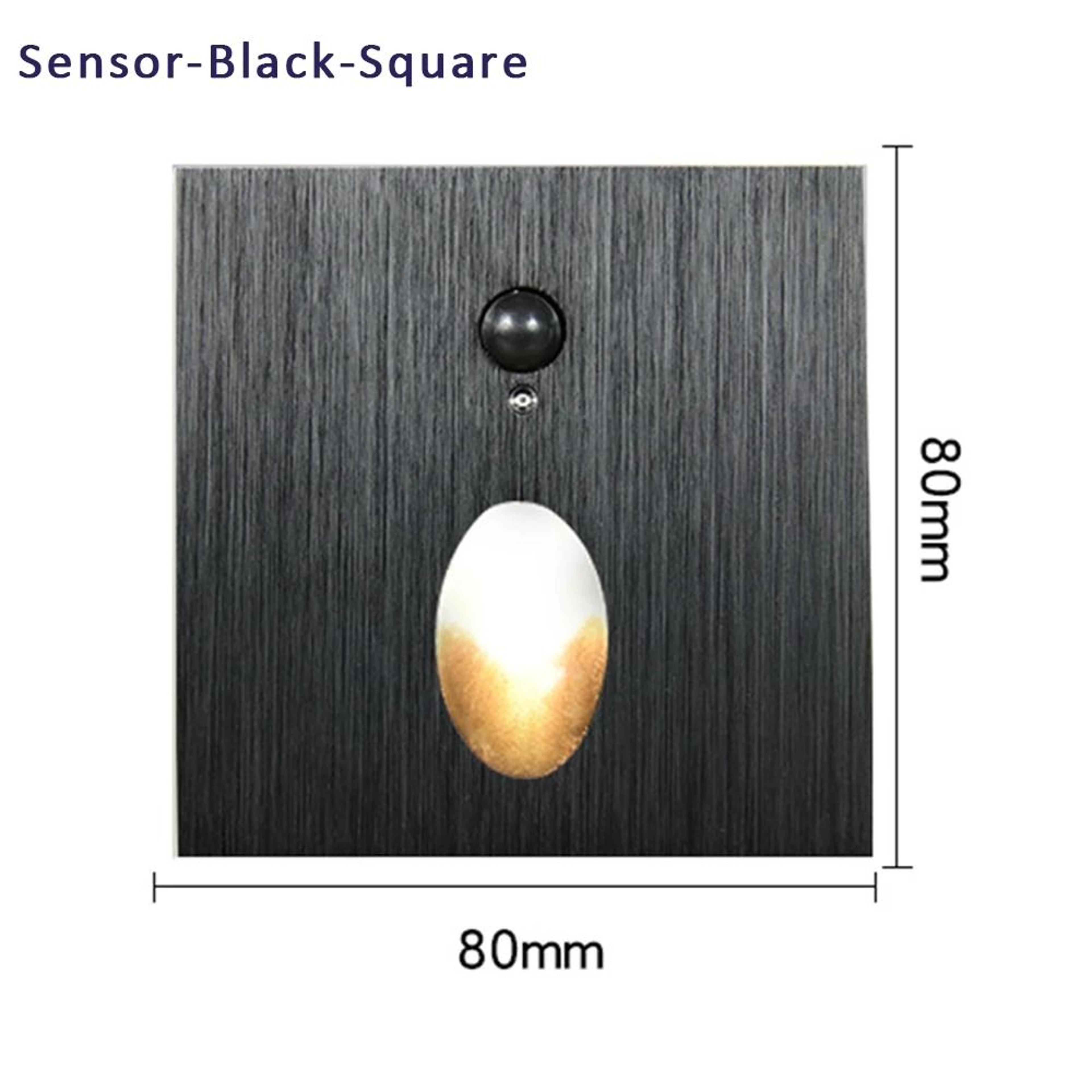 Round Or Square Recessed Motion Sensor LED Stair Light With 60mm Mounting Box 3