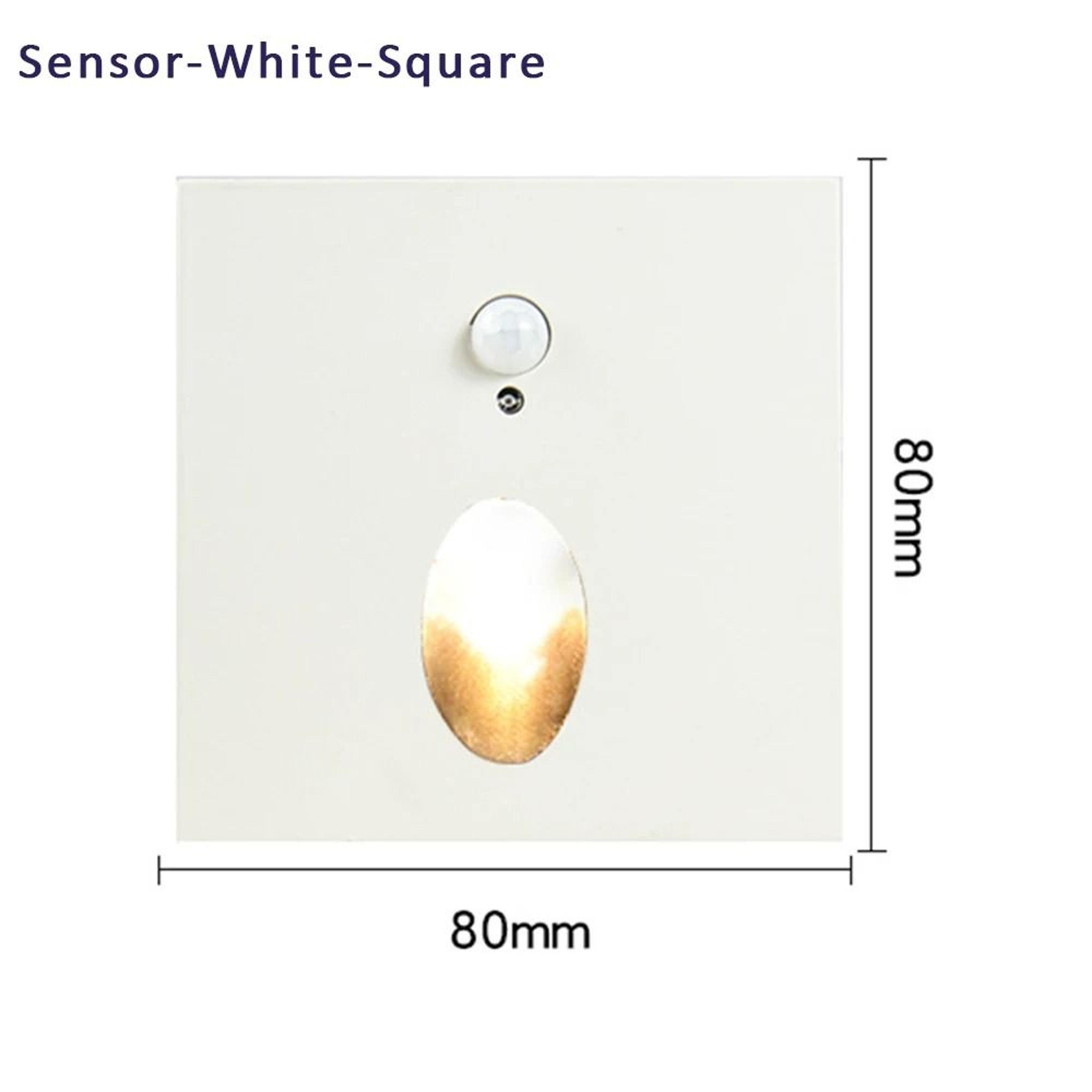 Round Or Square Recessed Motion Sensor LED Stair Light With 60mm Mounting Box 4