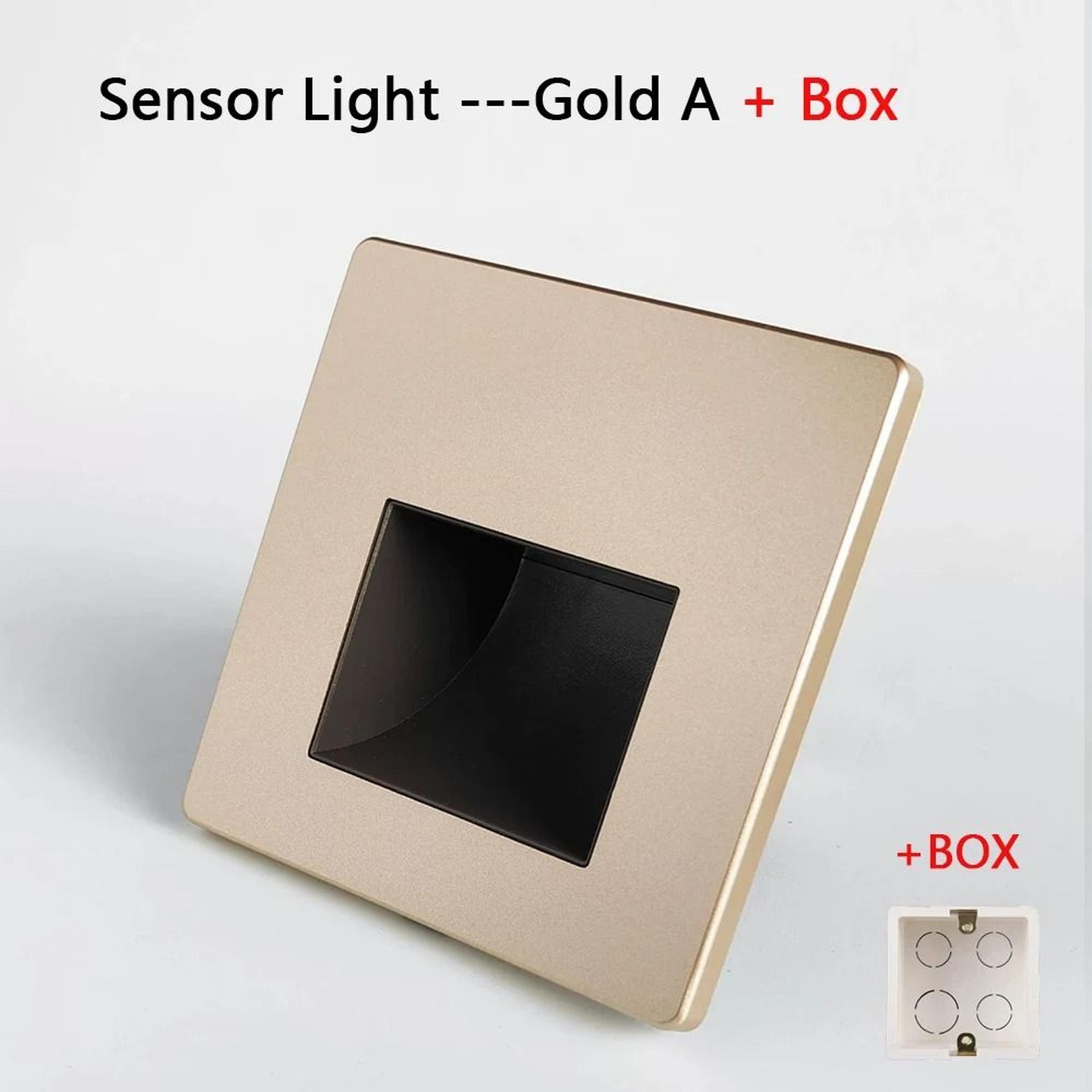 220V Recessed LED Radar Motion Sensor Stair Step Wall Light 12