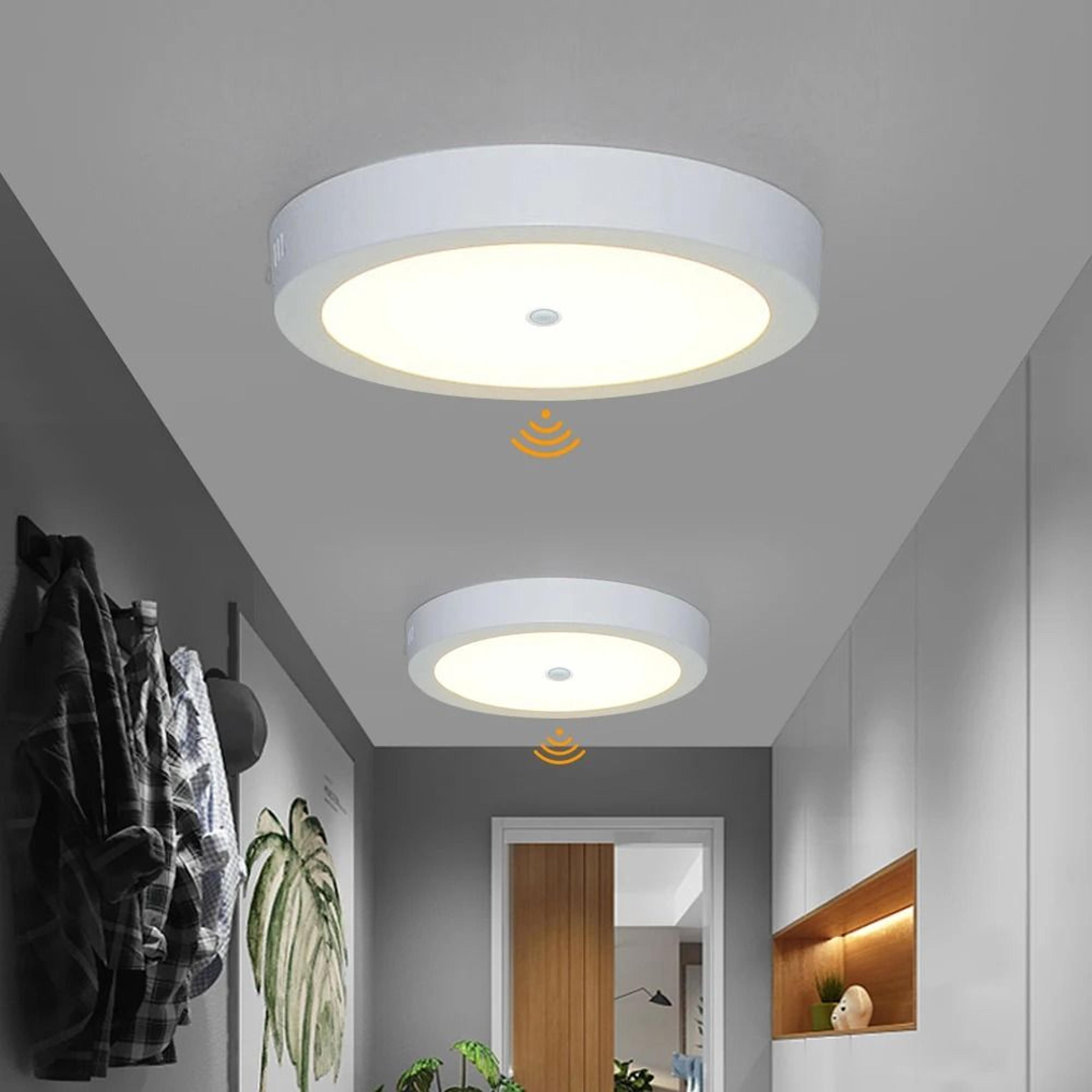 6w 12w 24w led motion sensor ceiling panel light for hallway and kitchen