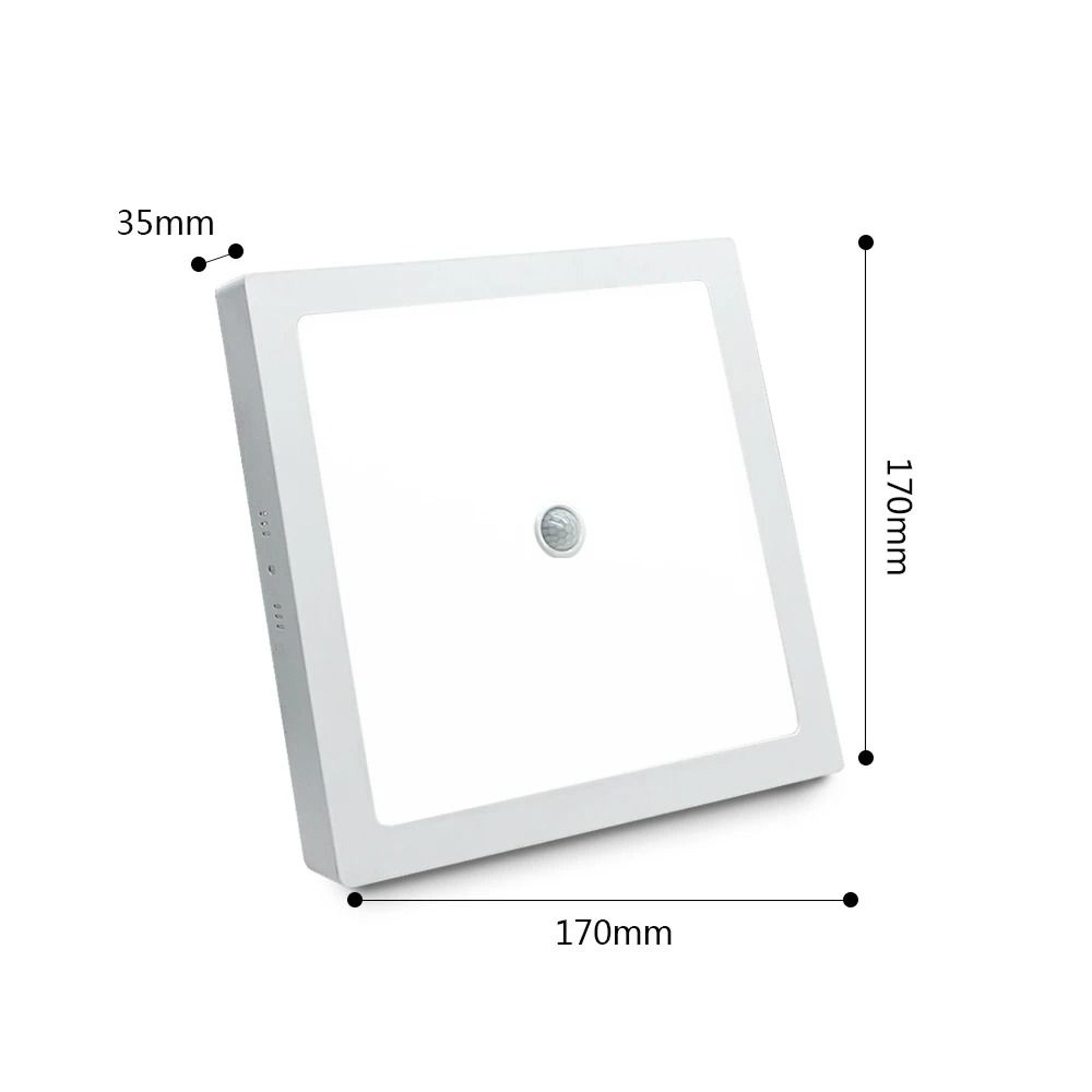 6W 12W 24W LED Motion Sensor Ceiling Panel Light For Hallway And Kitchen 4