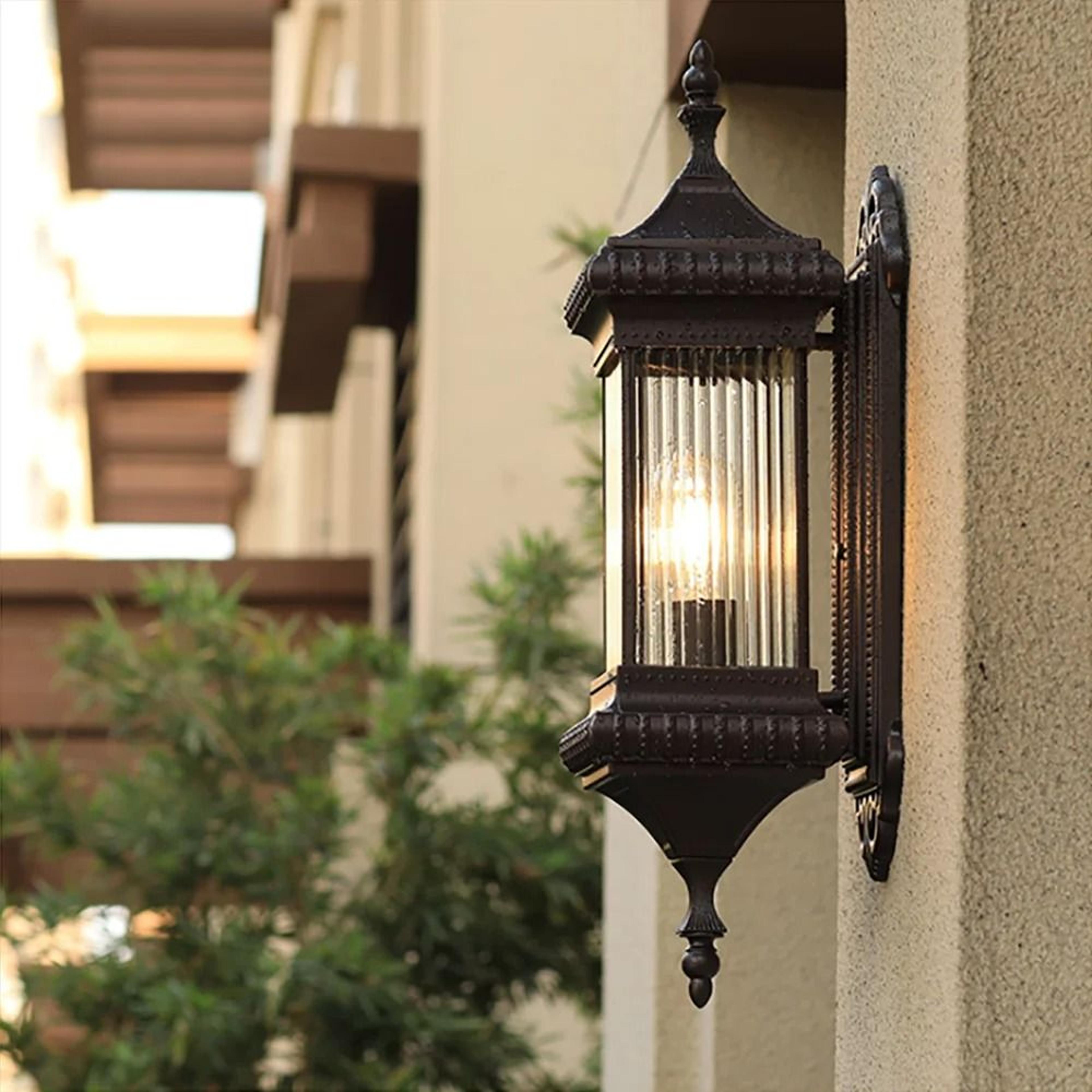 vintage coffee waterproof outdoor wall sconce with e26 e27 socket