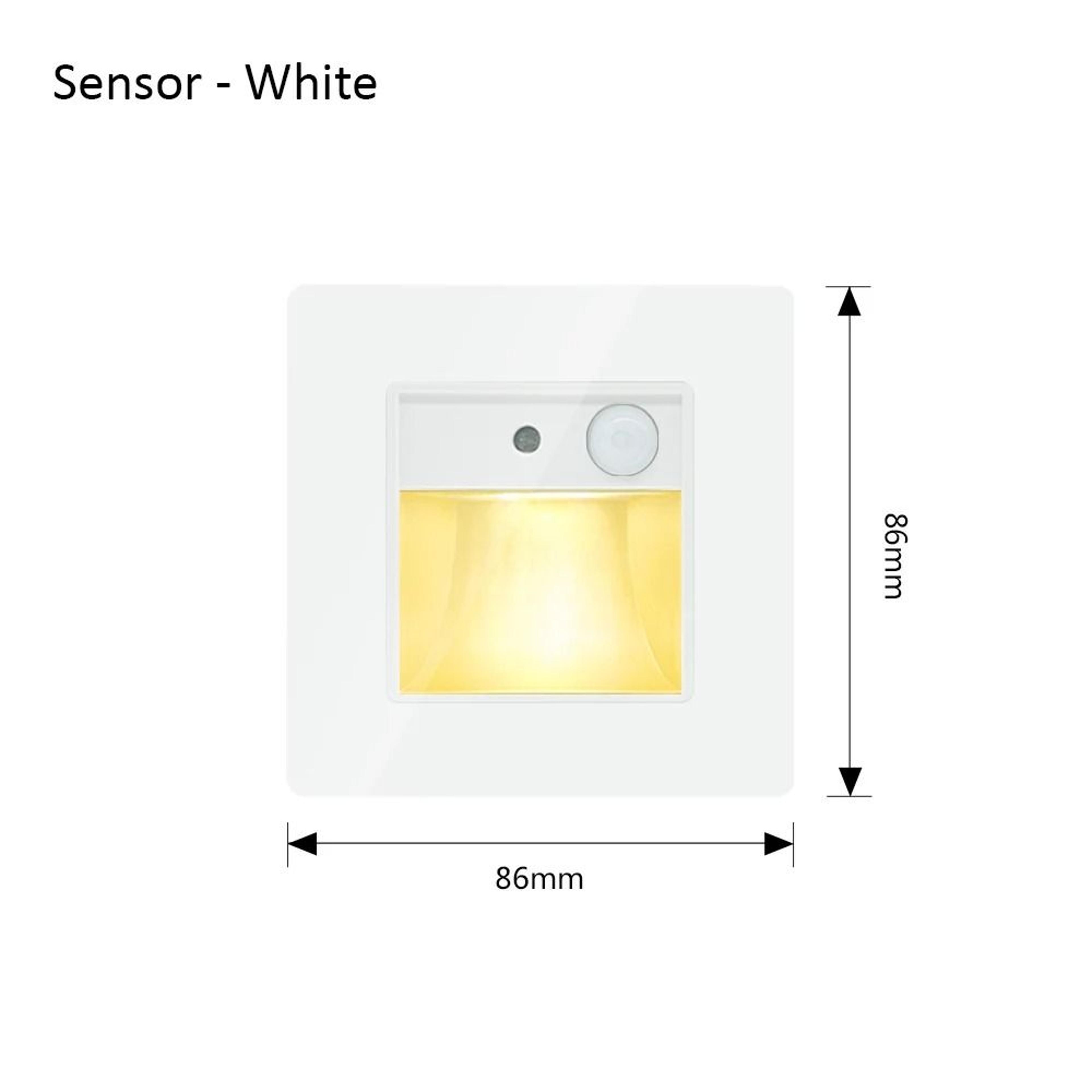 2W Recessed LED Motion Sensor Stair Step Wall Light With Mounting Box 6