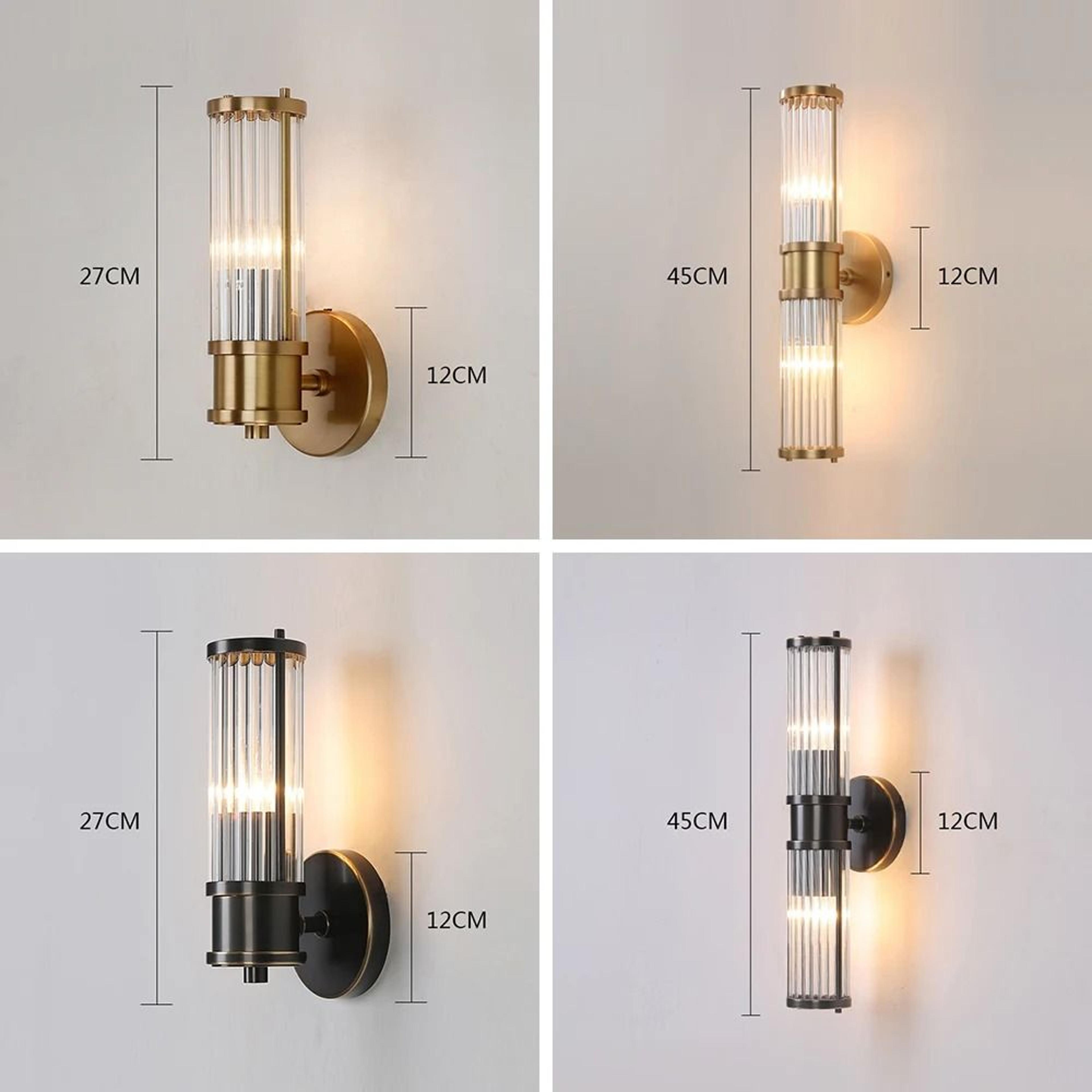 Modern Gold Double Head Up And Down Wall Sconce For Bedroom And Hallway 6