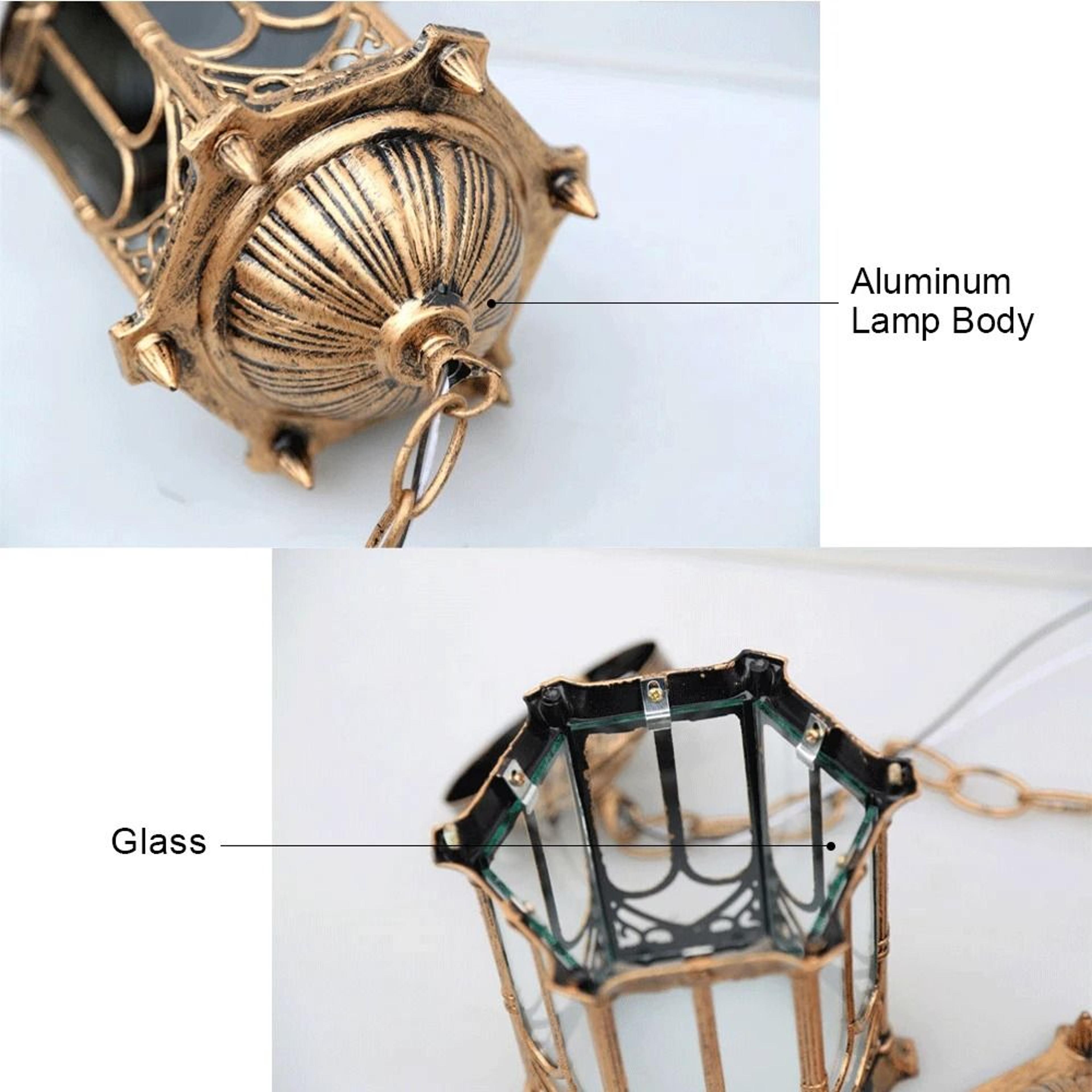 Vintage Outdoor Hanging Pendant Light For Porch Garden And Patio 4