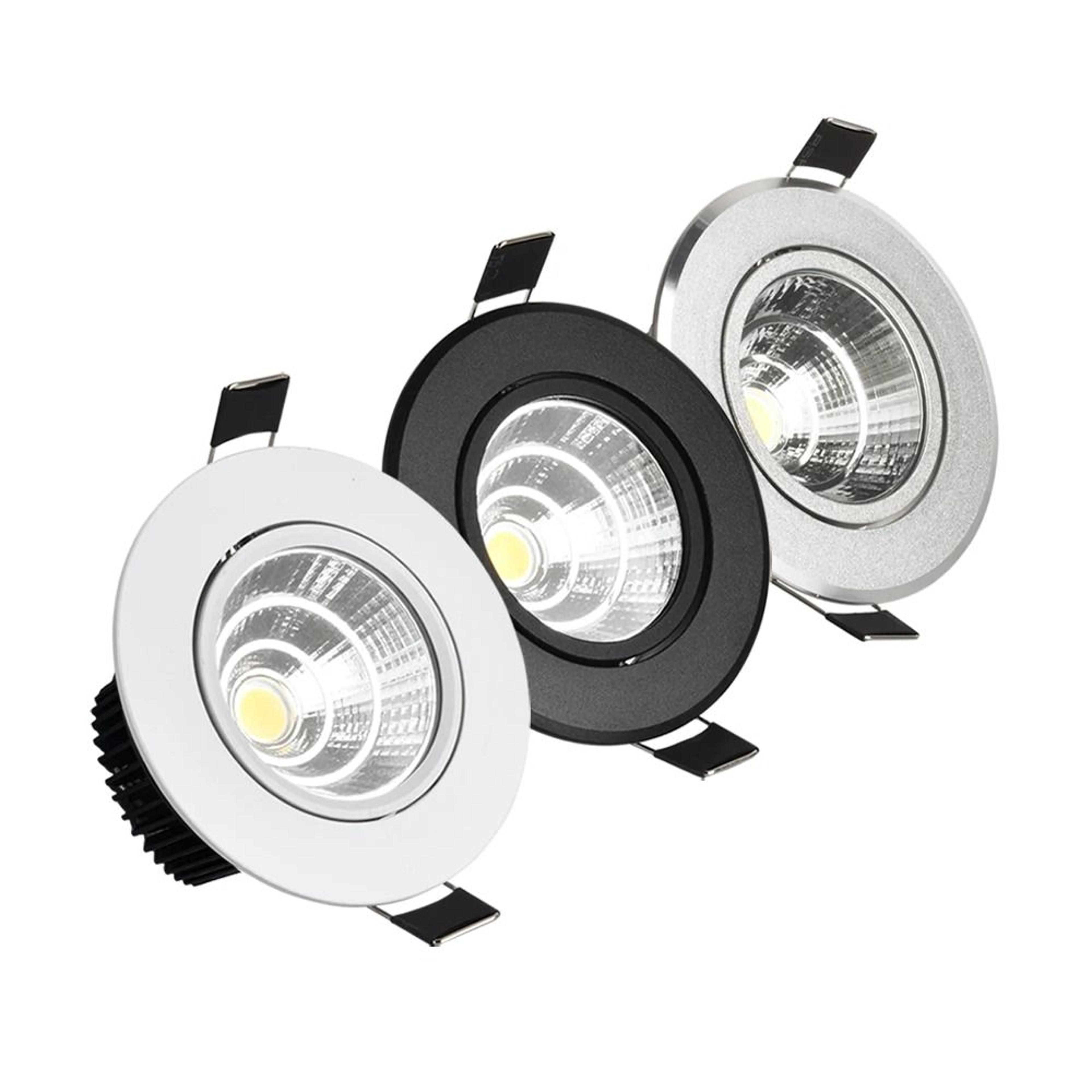 dimmable mini cob led recessed ceiling downlight 3w 5w 7w 12w