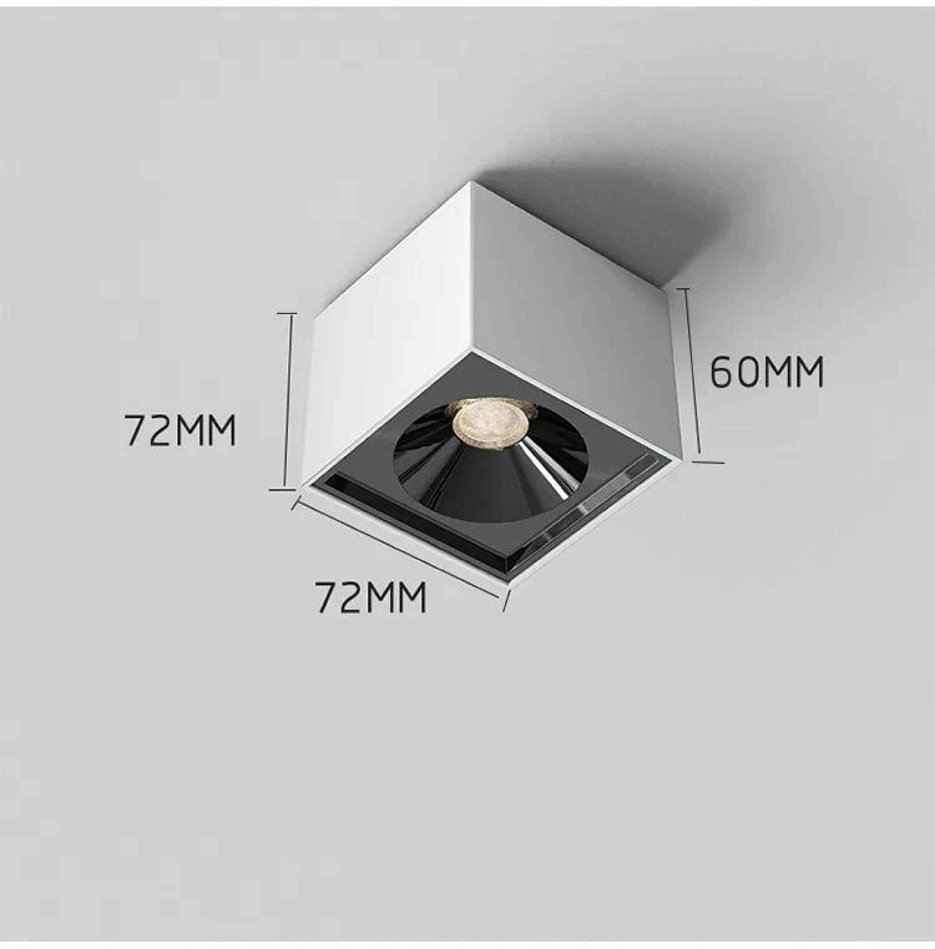7W 10W Mini Square LED Surface Mounted Ceiling Spotlight For Stair Lighting 3