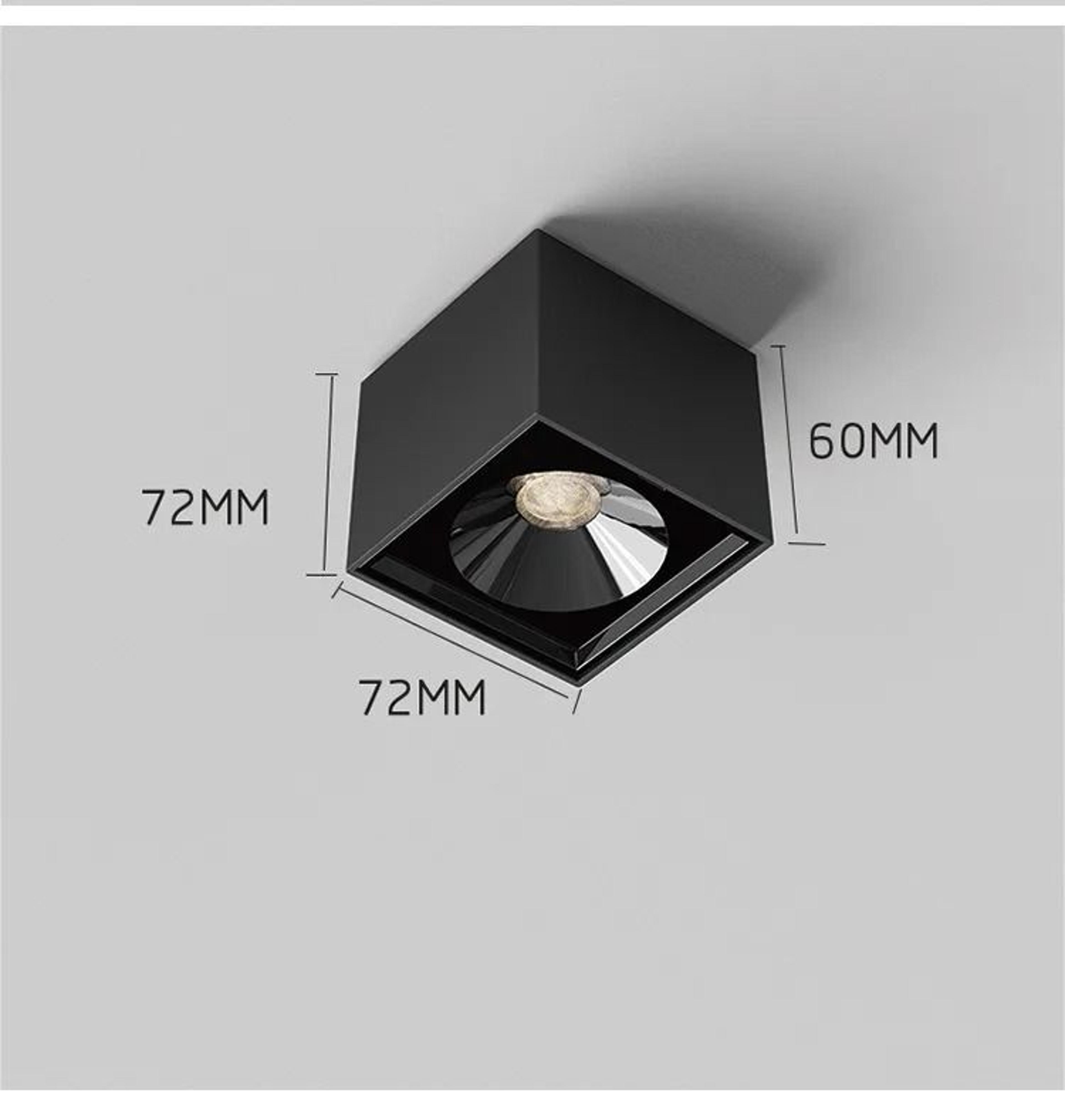 7w 10w mini square led surface mounted ceiling spotlight for stair lighting